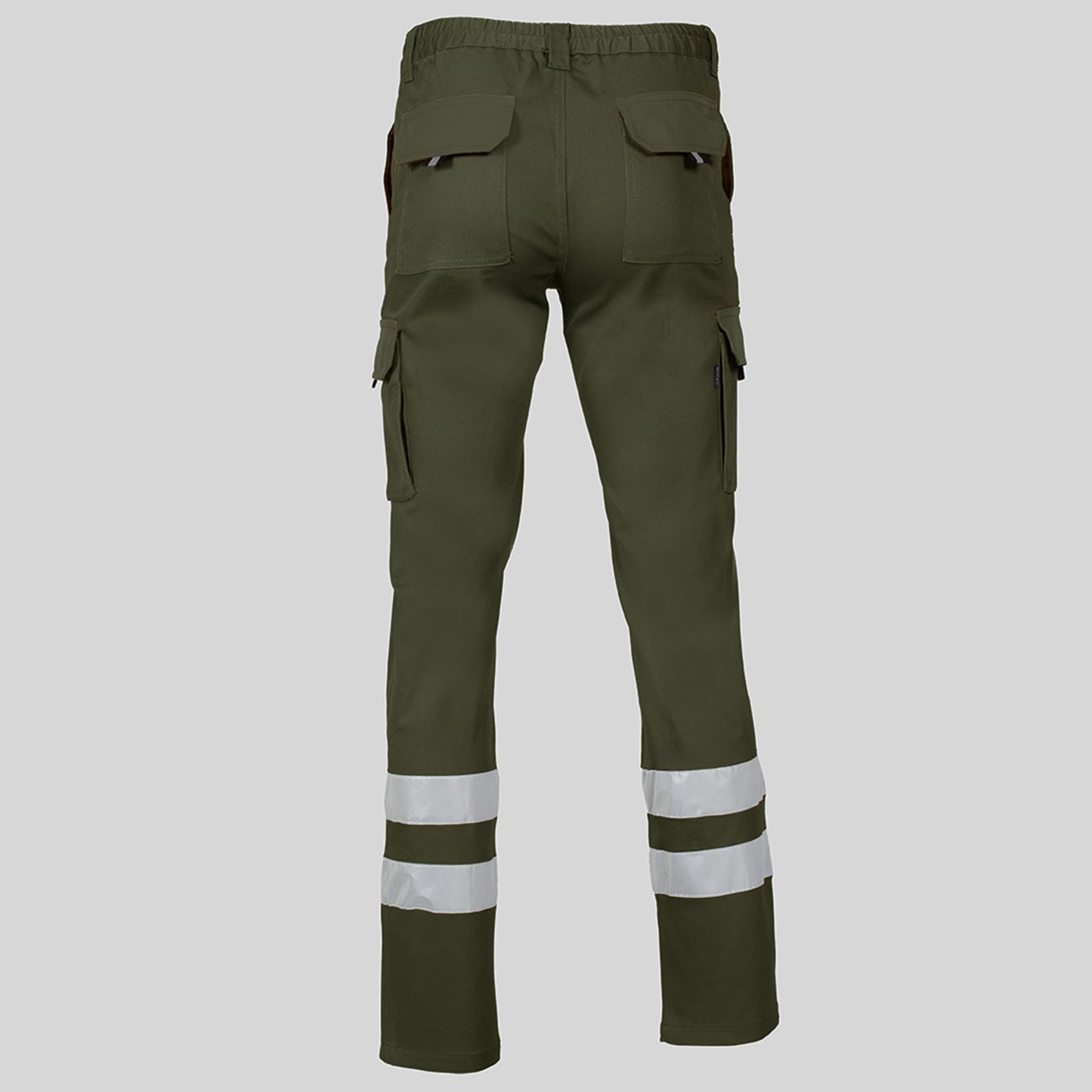 PANTALON UNISEX MULTIBOLSILLOS ELASTICO GAMO 2 BANDAS REFLECTANTES