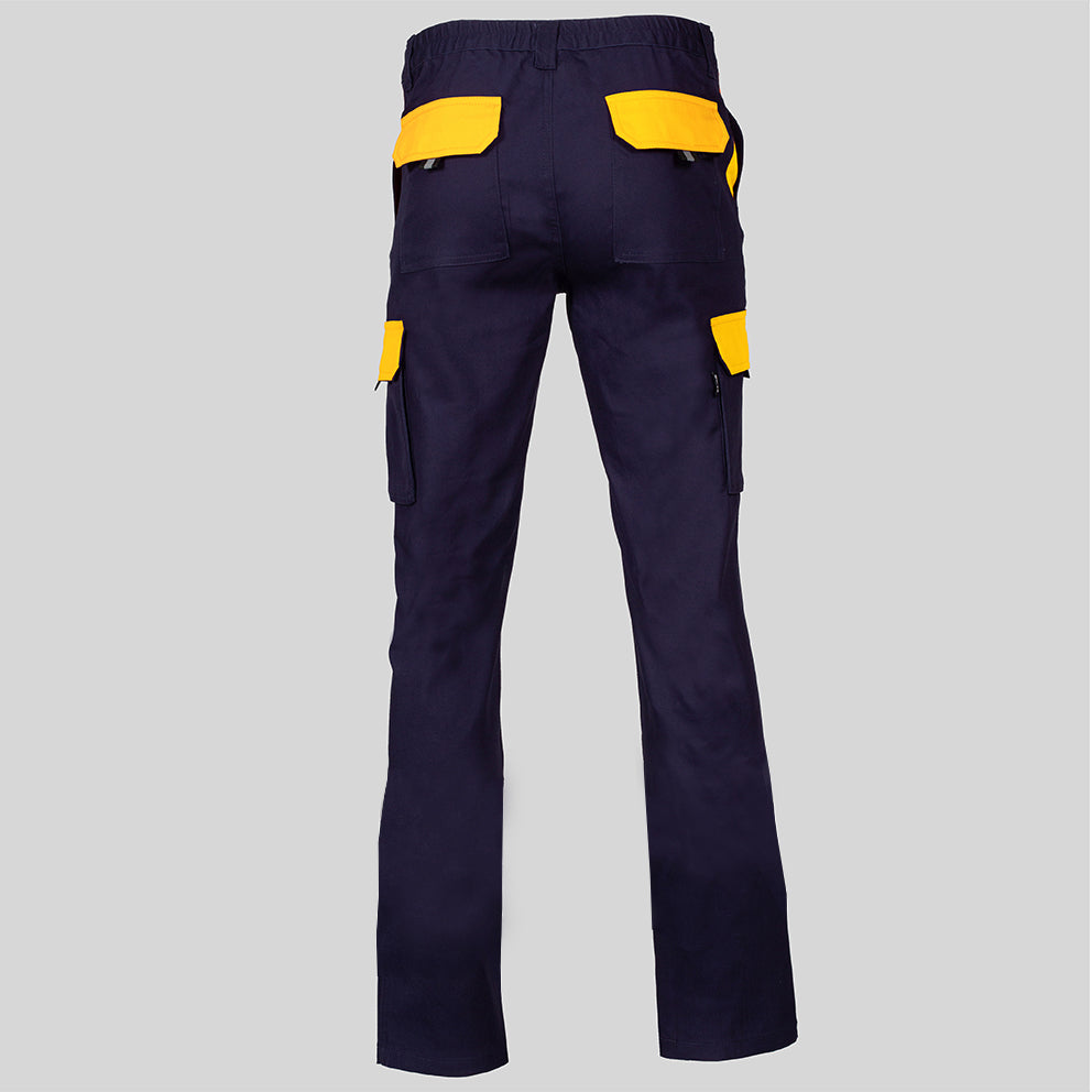 PANTALON UNISEX MULTIBOLSILLOS ELASTICO GAMO COMBINADO