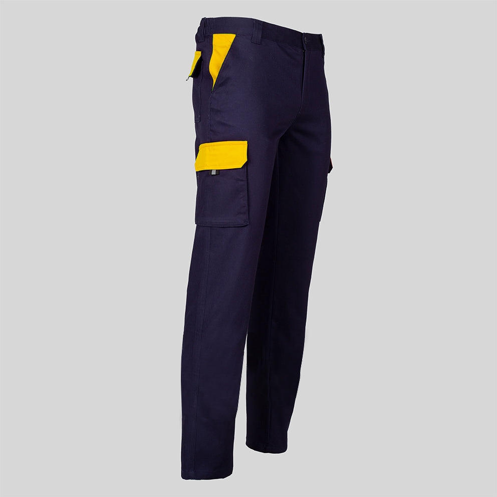 PANTALON UNISEX MULTIBOLSILLOS ELASTICO GAMO COMBINADO