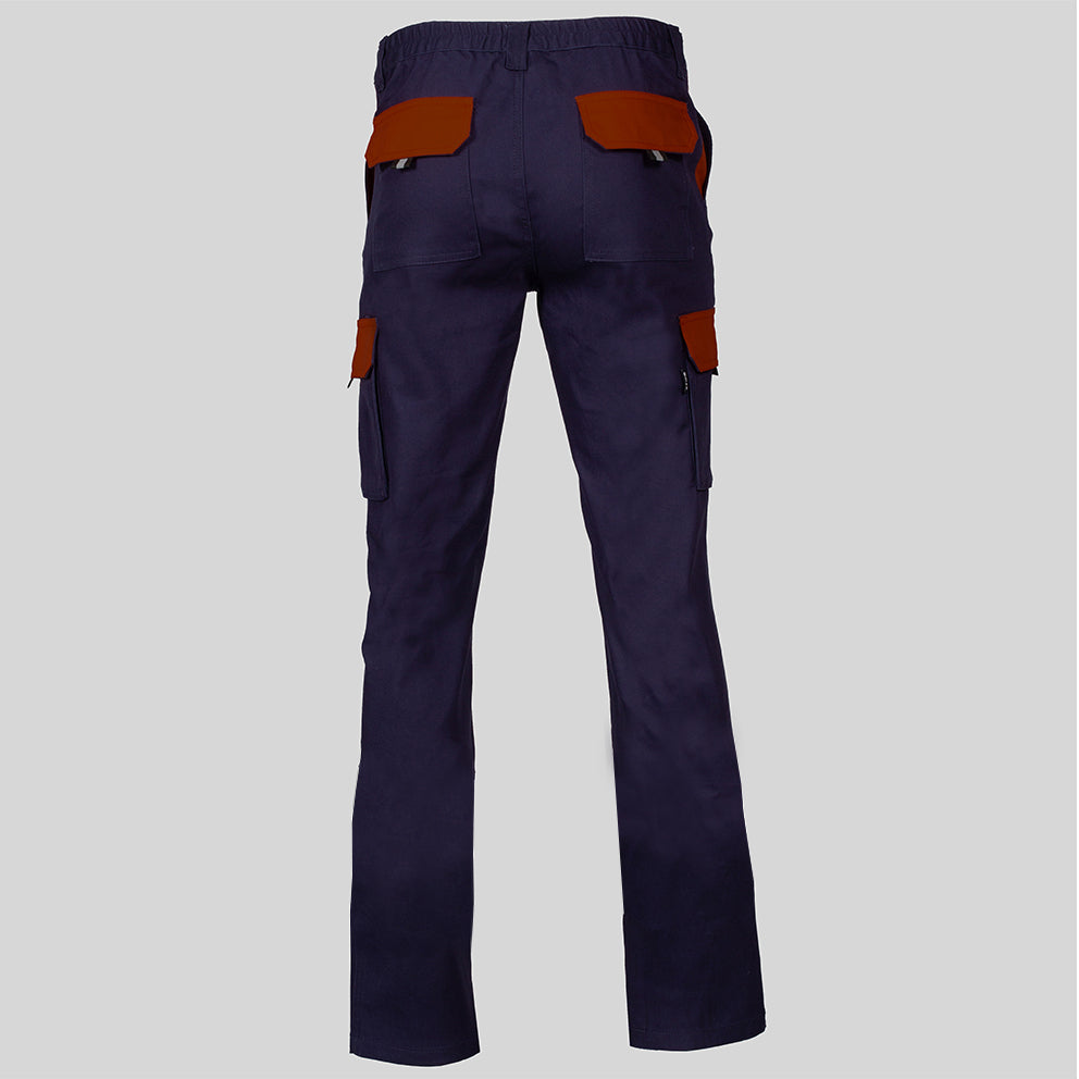 PANTALON UNISEX MULTIBOLSILLOS ELASTICO GAMO COMBINADO