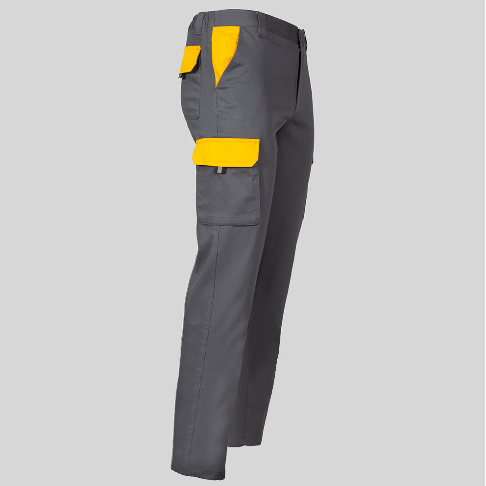 PANTALON UNISEX MULTIBOLSILLOS ELASTICO GAMO COMBINADO