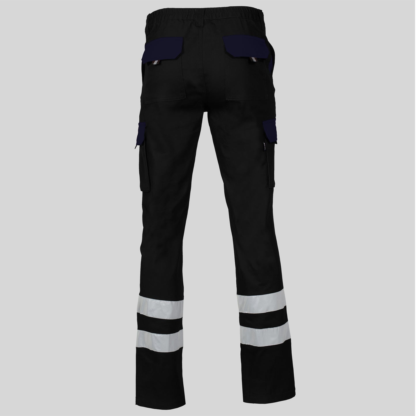 PANTALON UNISEX MULTIBOLSILLOS ELASTICO GAMO COMBI + 2 BANDAS REFLECT.