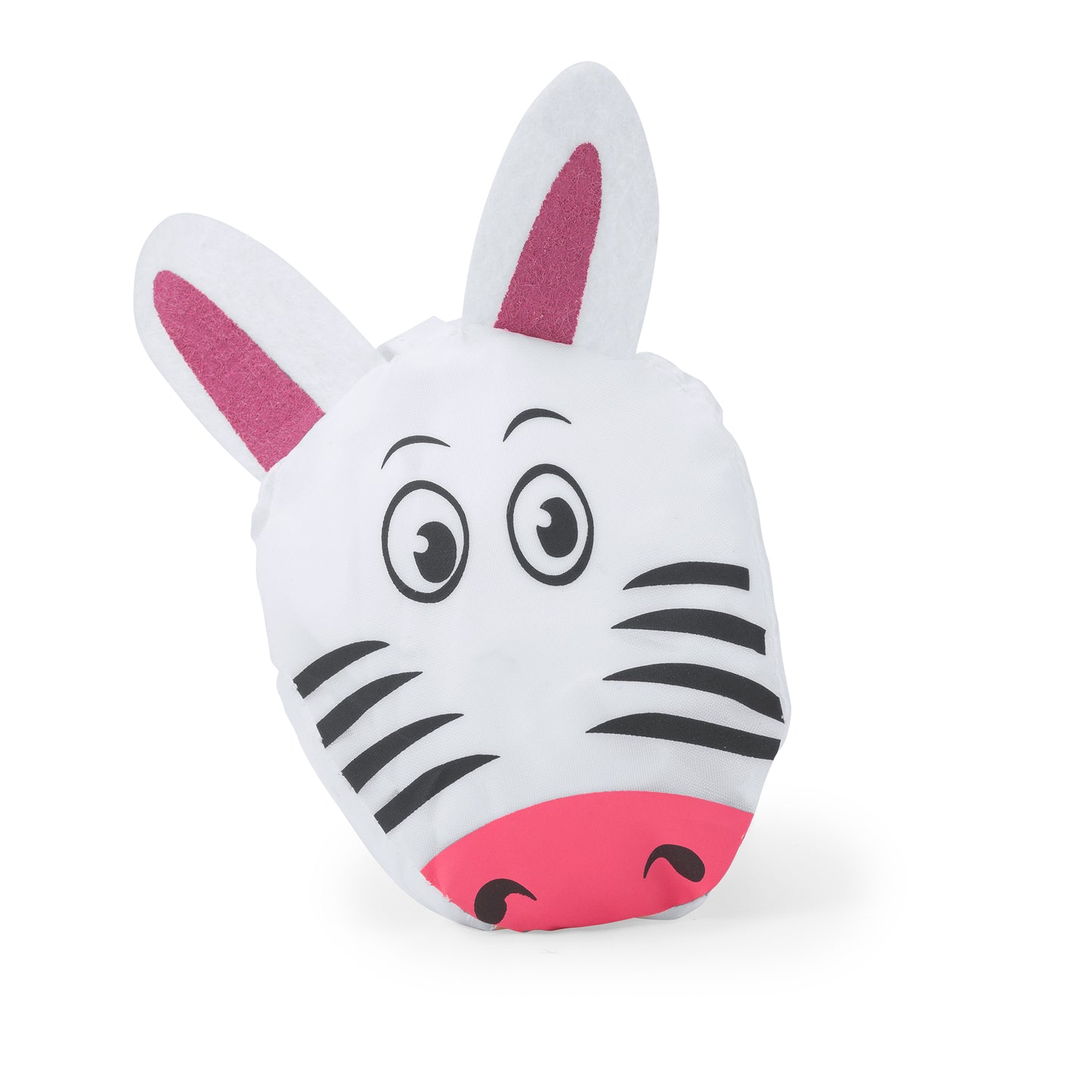Mochila plegable infantil realizada en suave poliéster 190T. Bolsillo para plegado con diseños de animales.