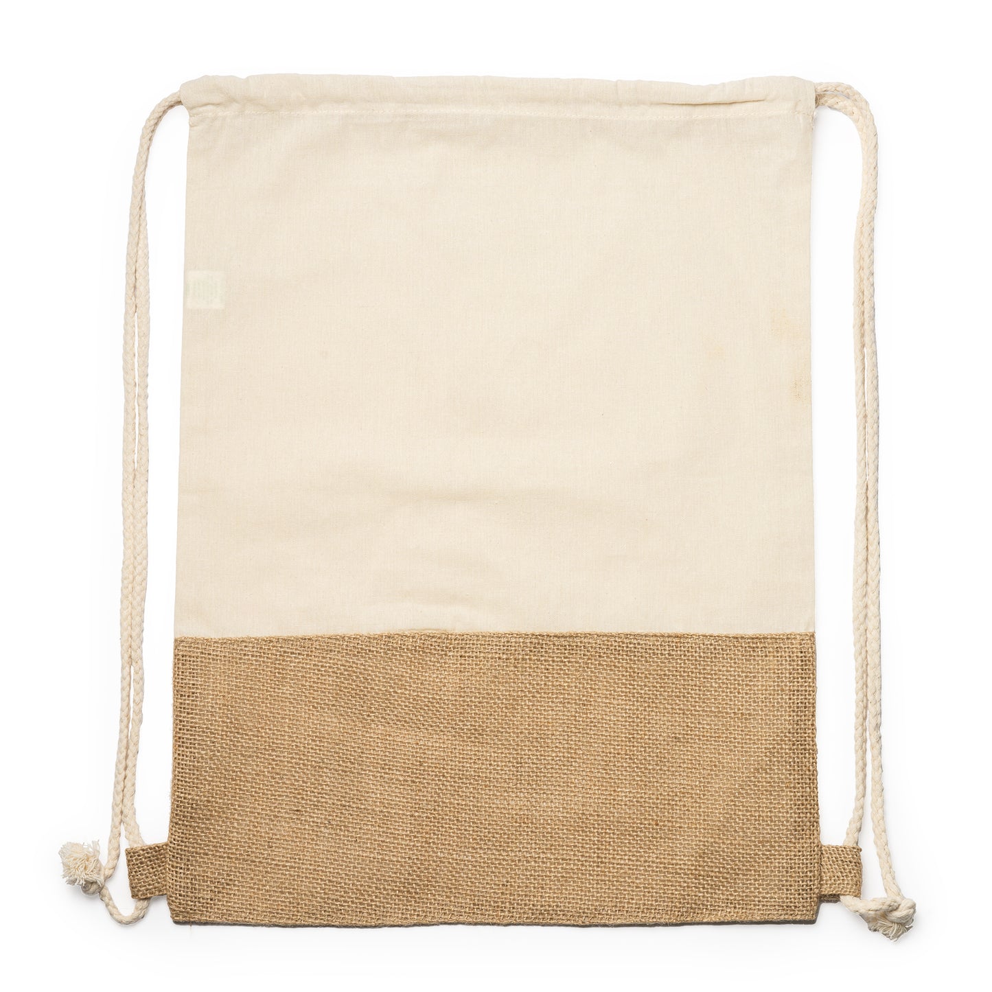 Mochila de cordones línea eco de algodón de 120 g/m² y yute