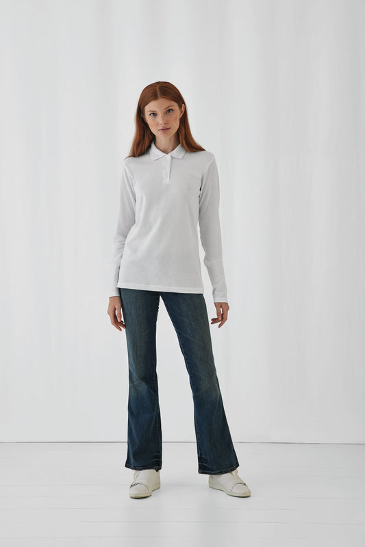 Polo manga larga mujer B&C CGPWI13