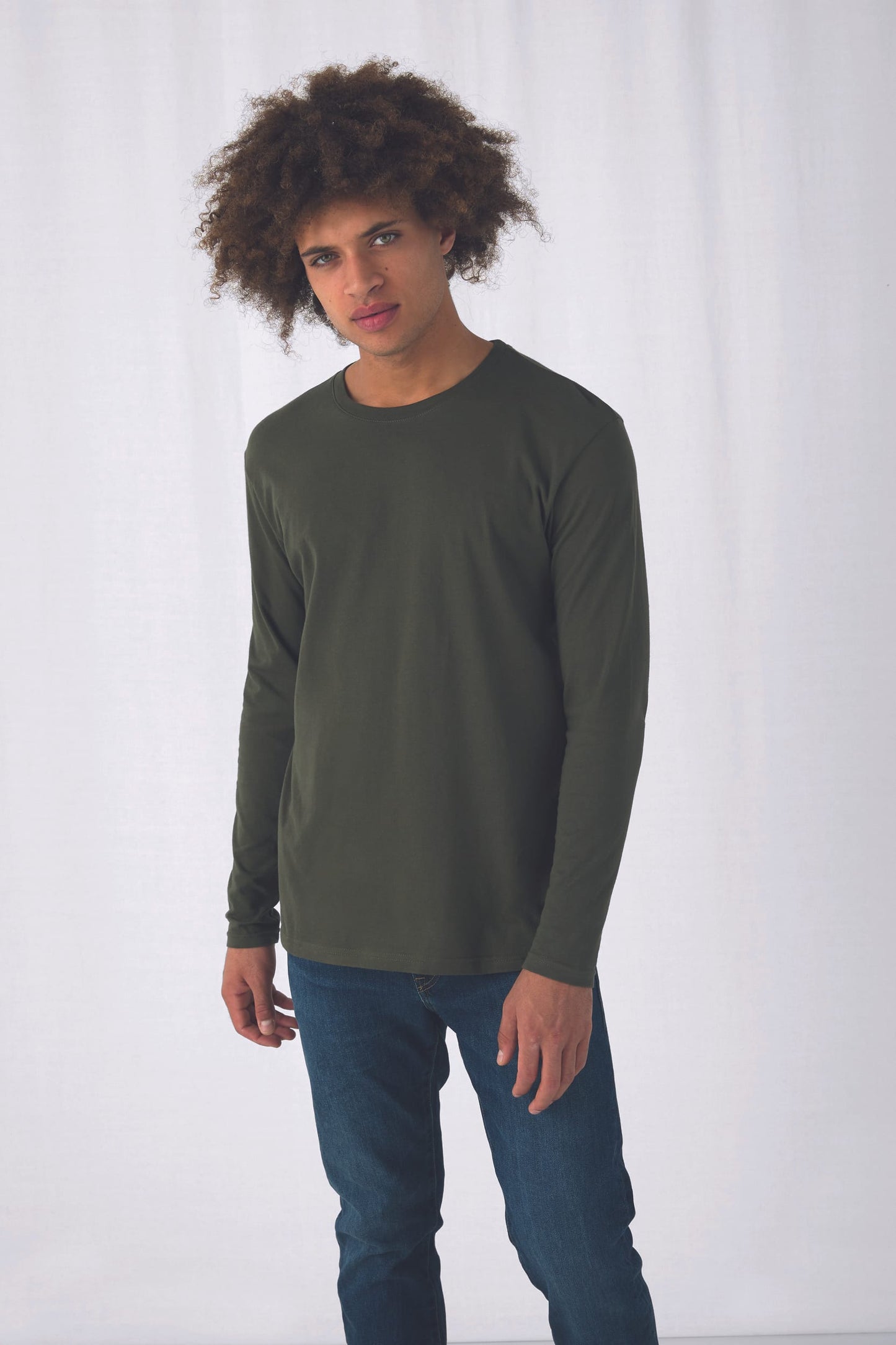 Camiseta #E150 manga larga hombre B&C CGTU05T