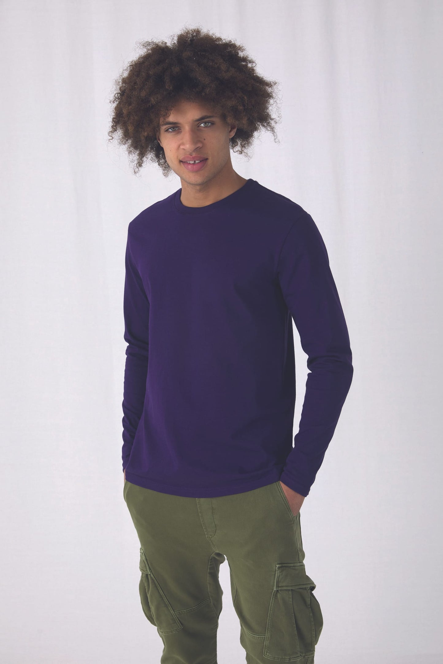Camiseta #E190 manga larga hombre B&C CGTU07T