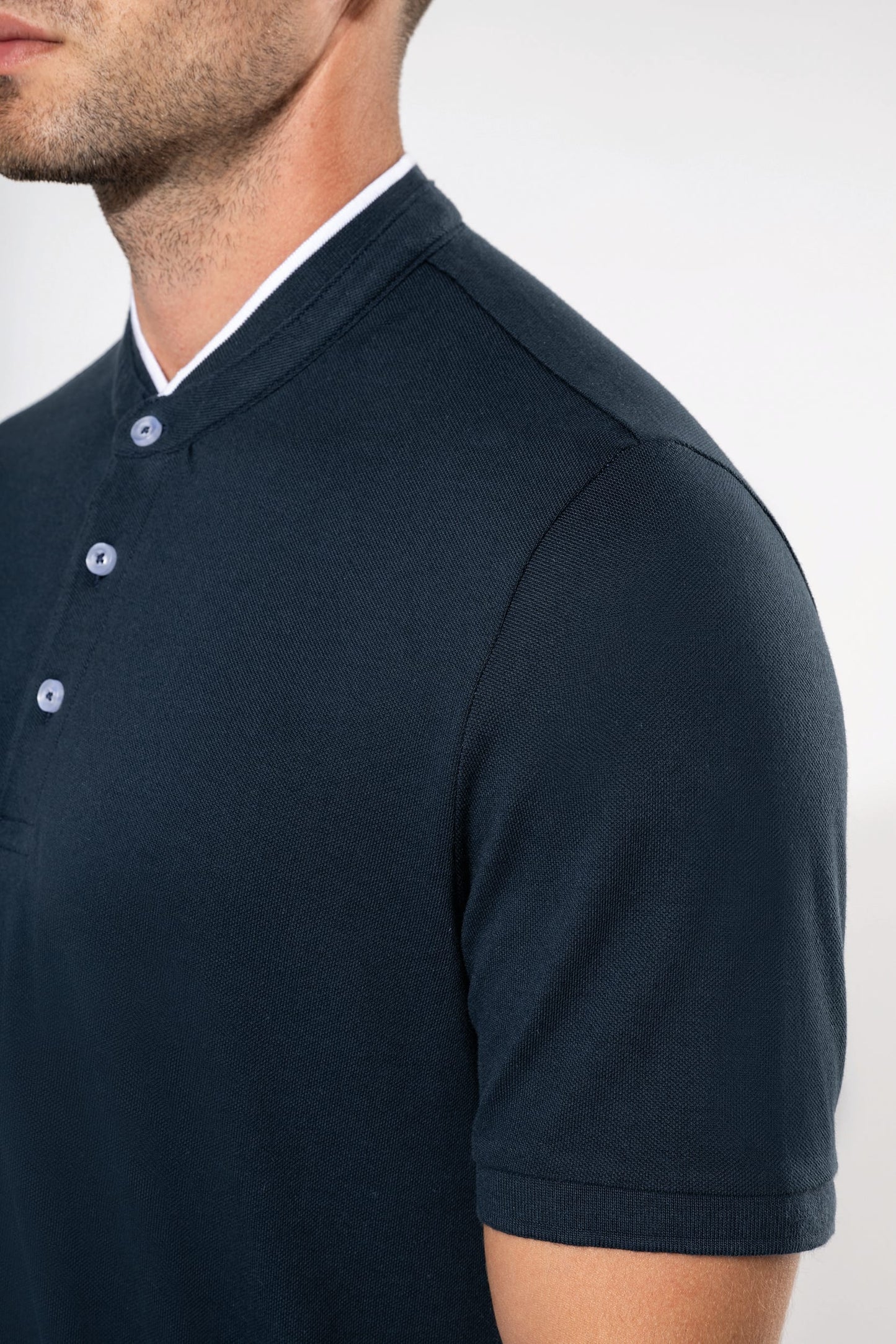 Polo con cuello mao manga corta hombre Kariban K223