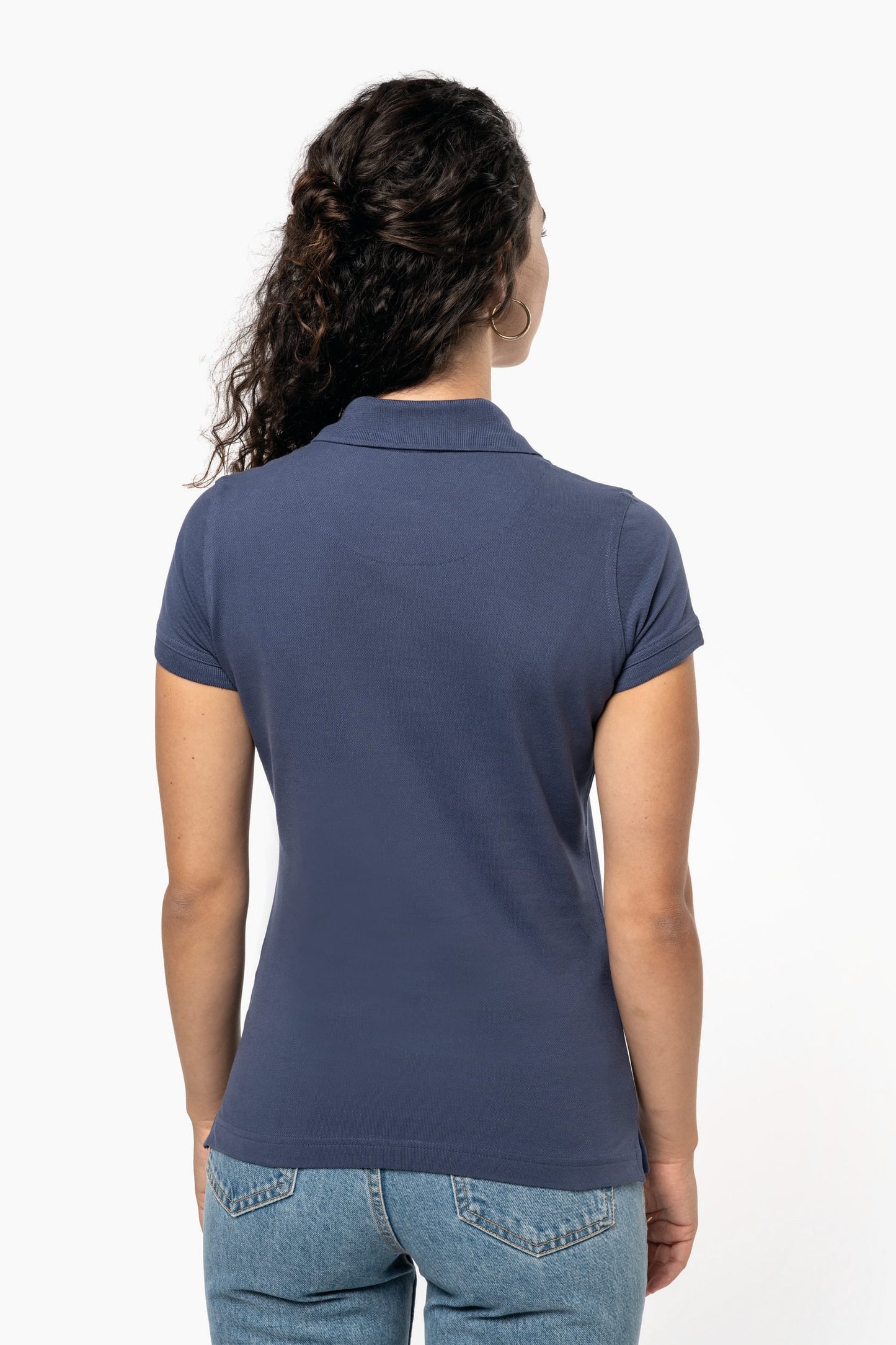 Polo de punto piqué manga corta mujer Kariban K240