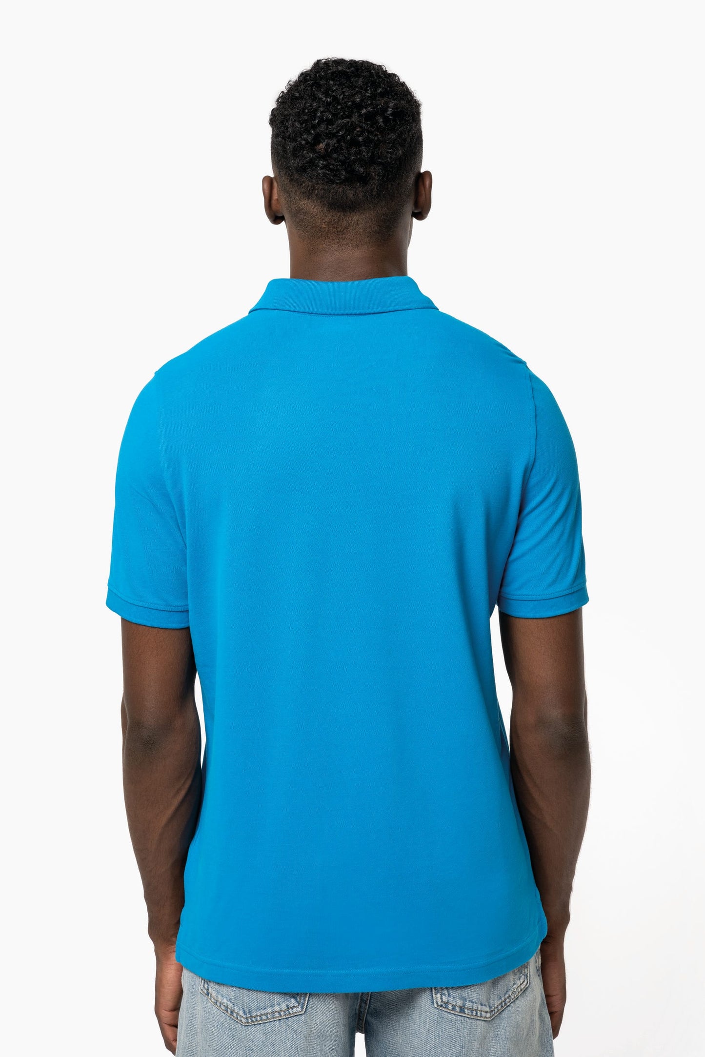 Polo de punto piqué manga corta hombre Kariban K241