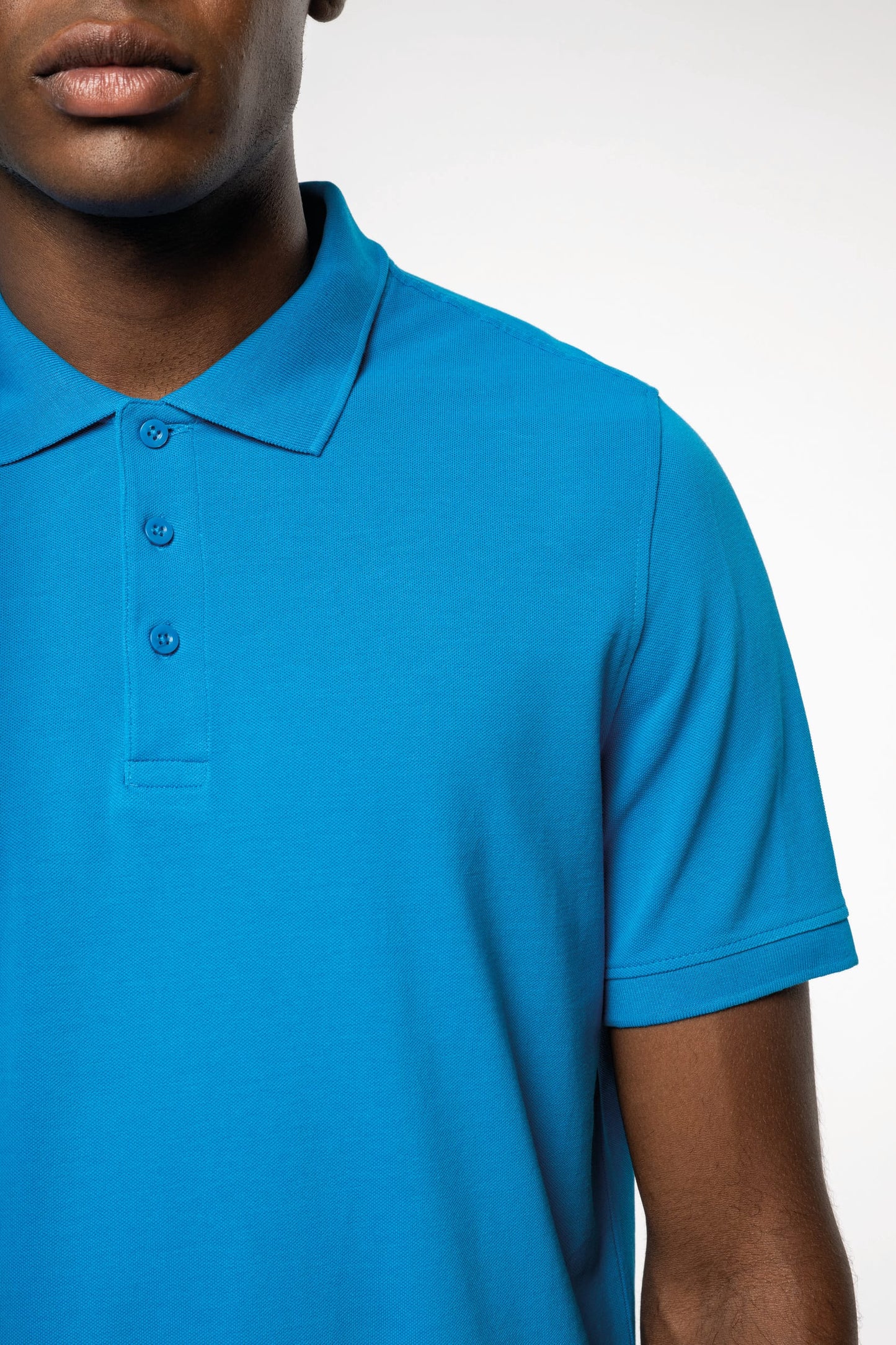 Polo de punto piqué manga corta hombre Kariban K241