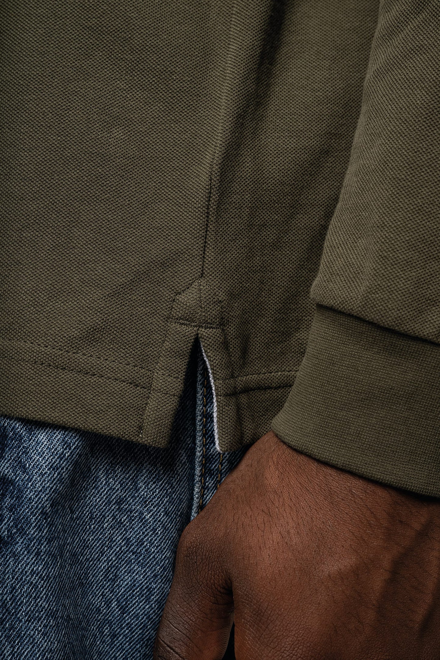 Polo manga larga hombre Kariban K243