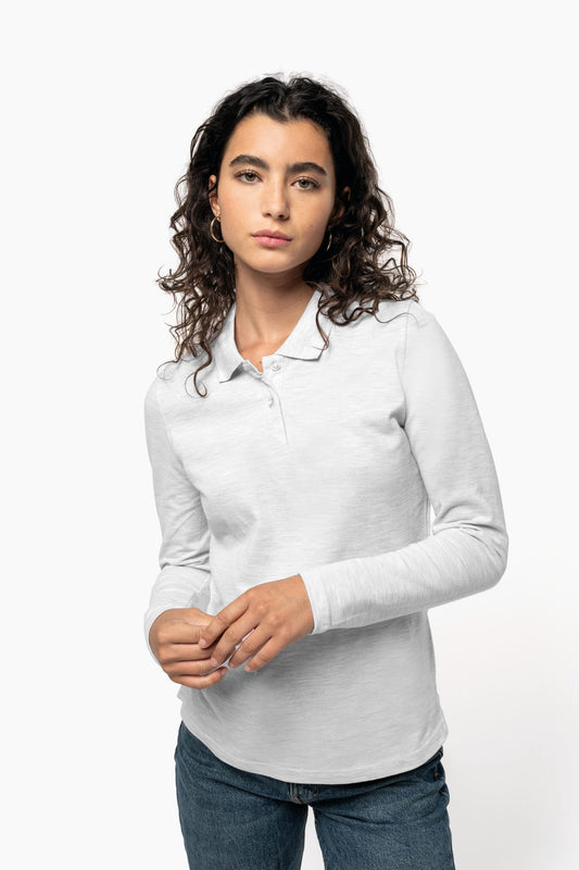 Polo manga larga mujer Kariban K244