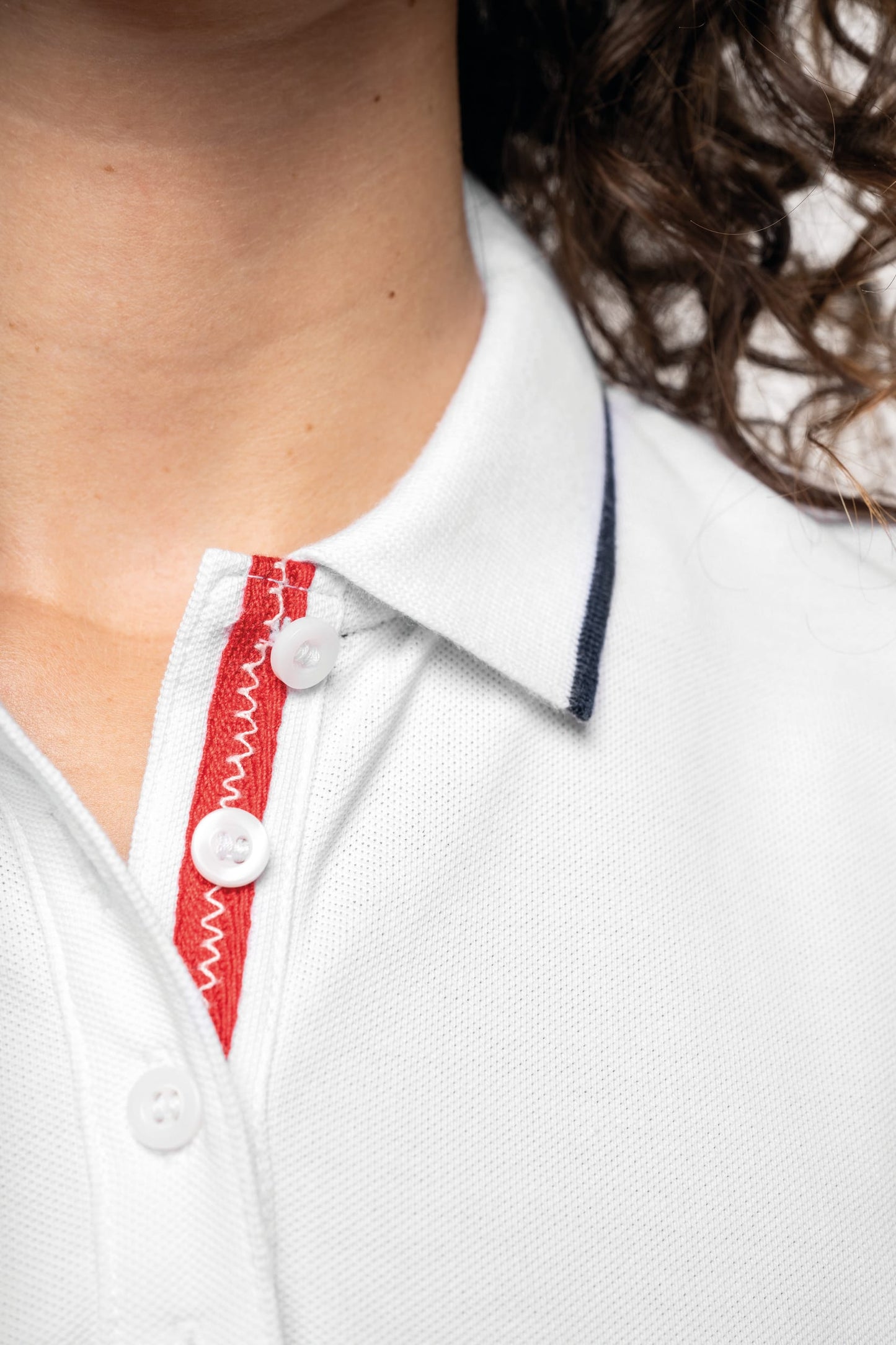 Polo piqué maga corta mujer Kariban K252