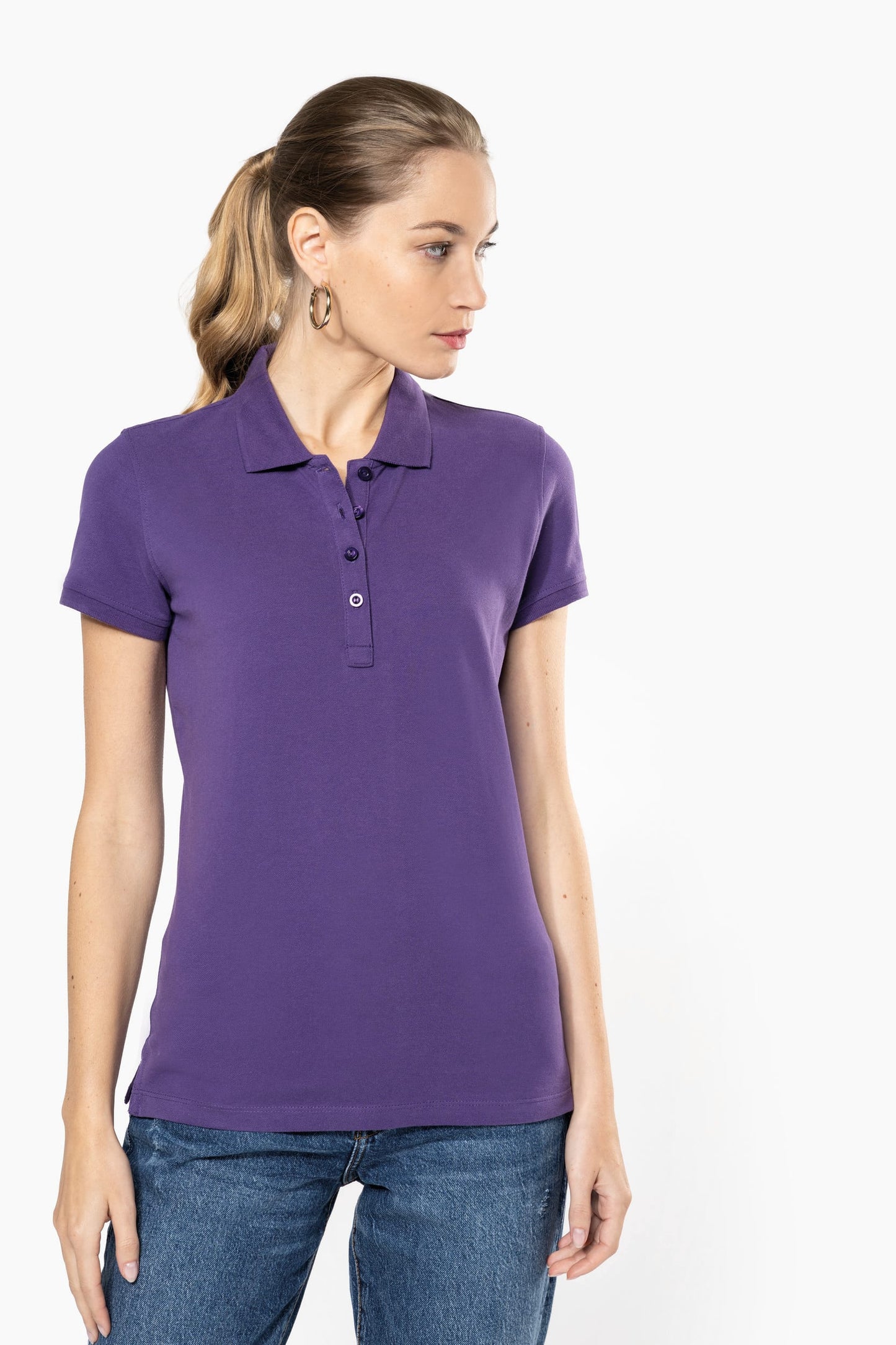 Polo piqué de manga corta mujer Kariban K255