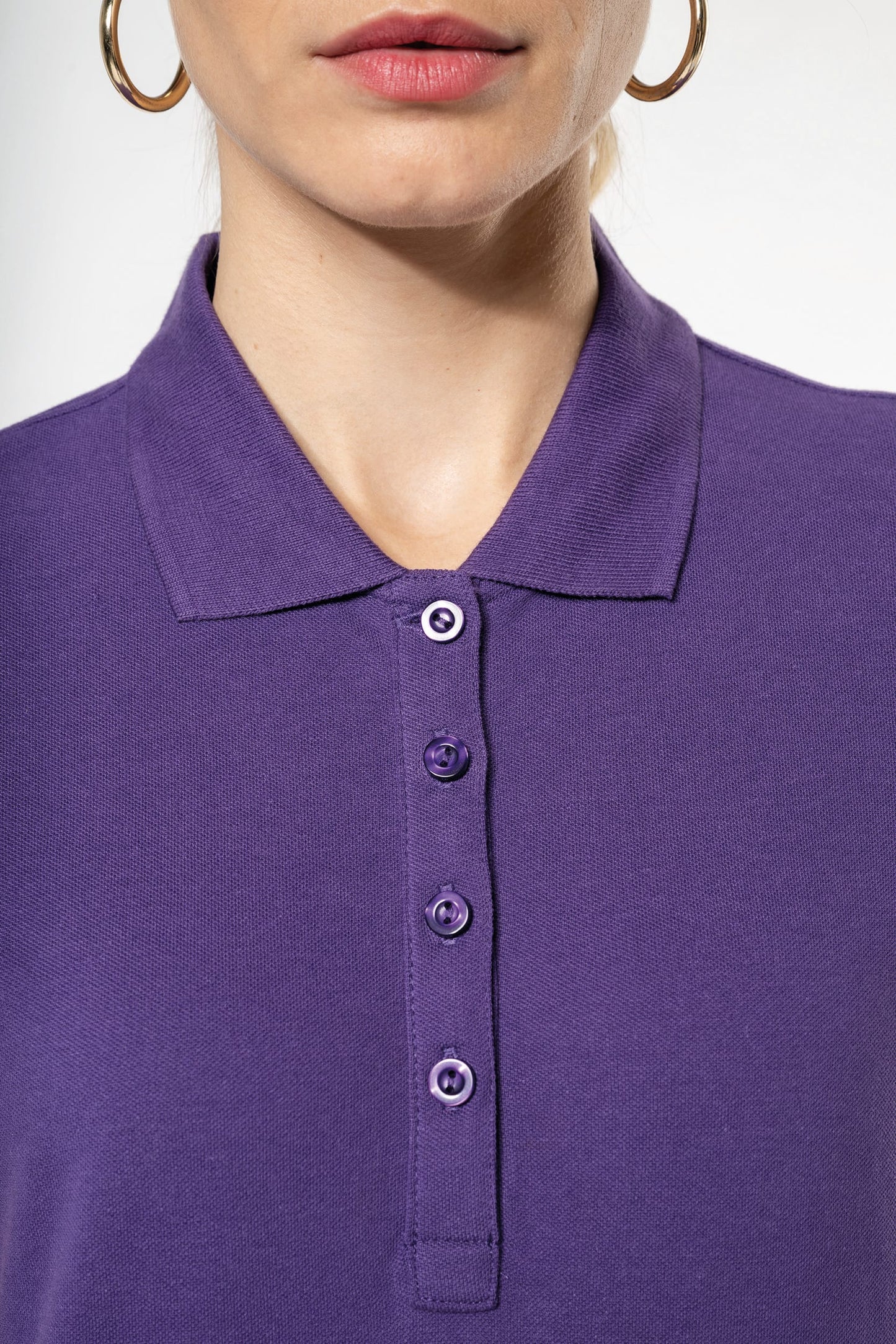 Polo piqué de manga corta mujer Kariban K255