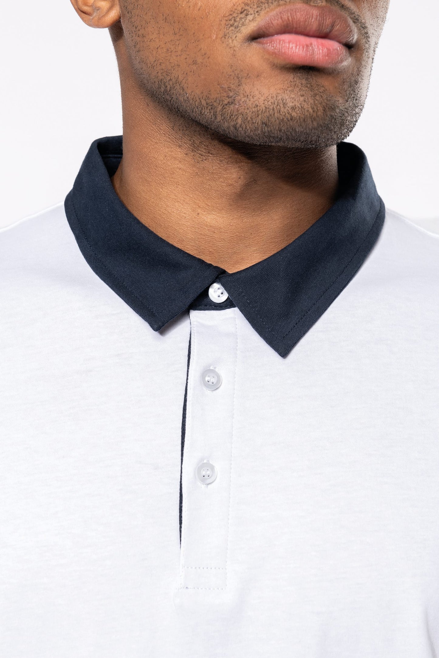 Polo jersey bicolor hombre Kariban K260