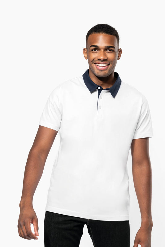 Polo jersey bicolor hombre Kariban K260