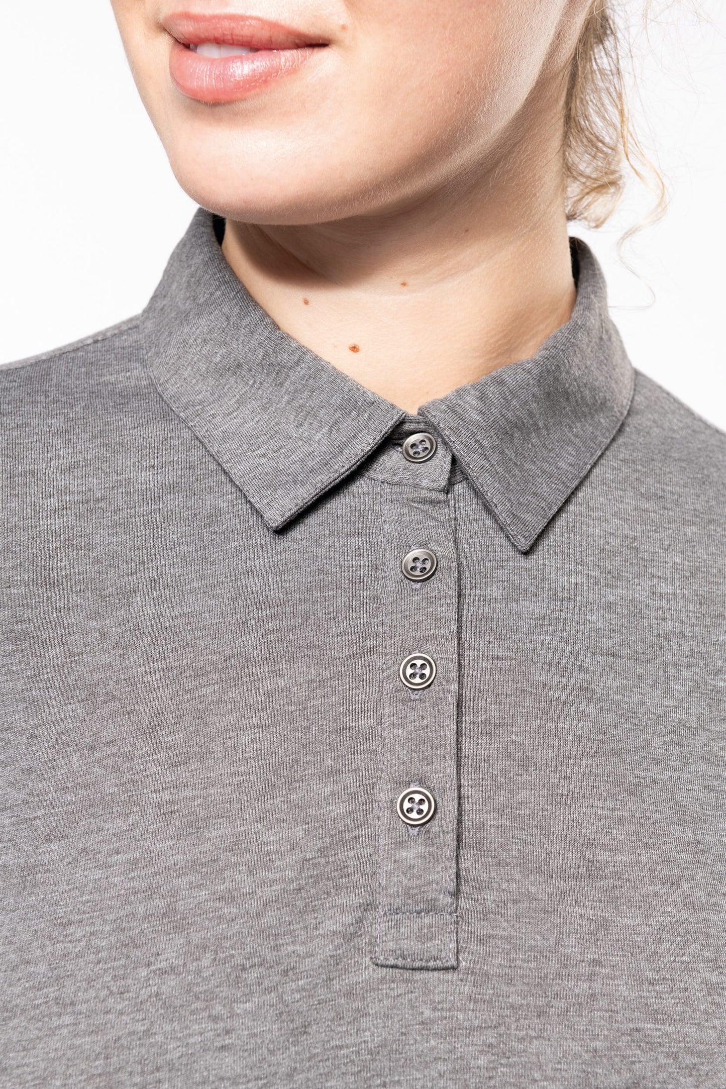 Polo jersey manga larga mujer Kariban K265