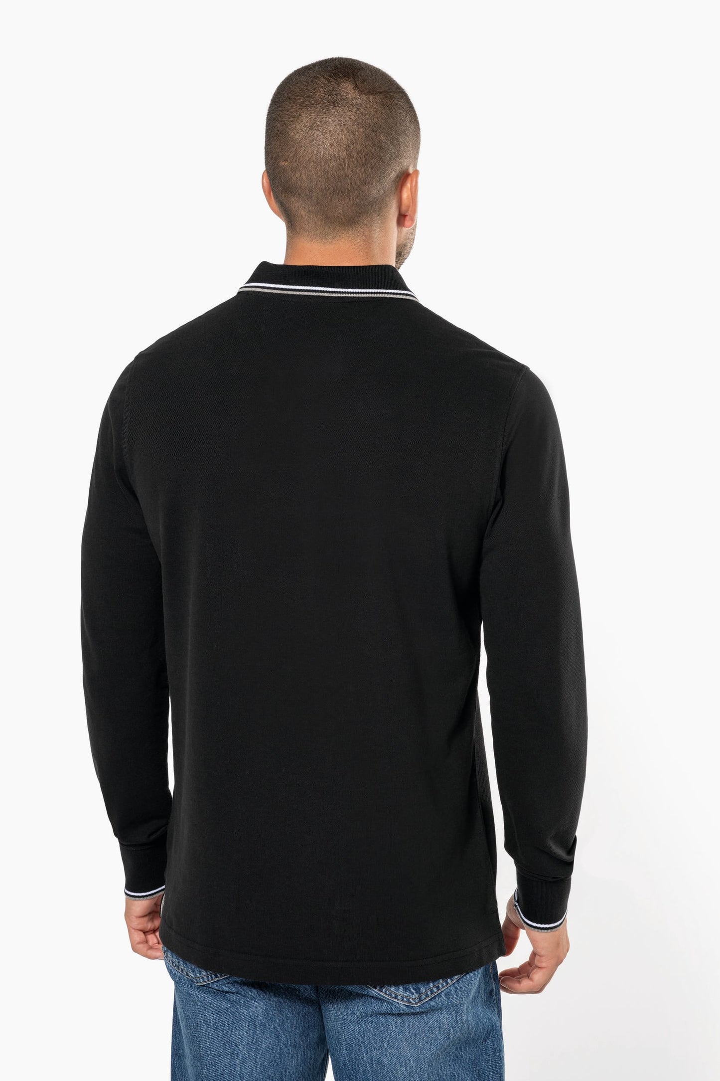Polo piqué manga larga hombre Kariban K280