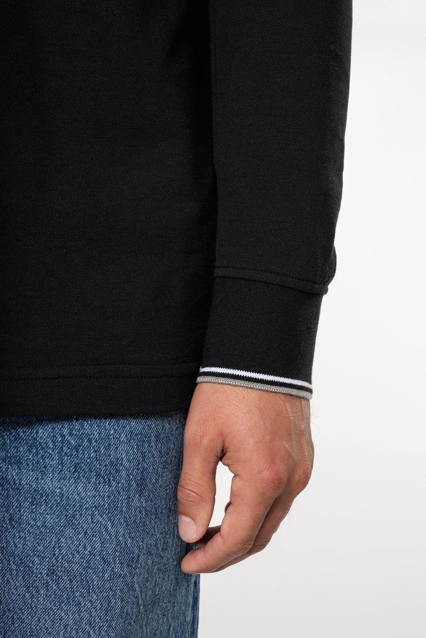 Polo piqué manga larga hombre Kariban K280