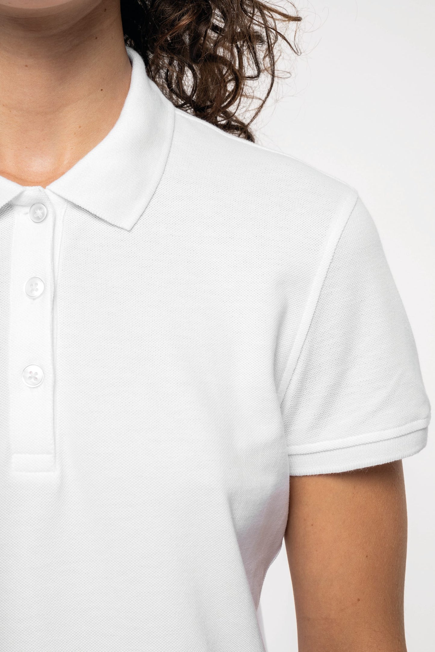 Polo de punto piqué manga corta mujer Kariban K291