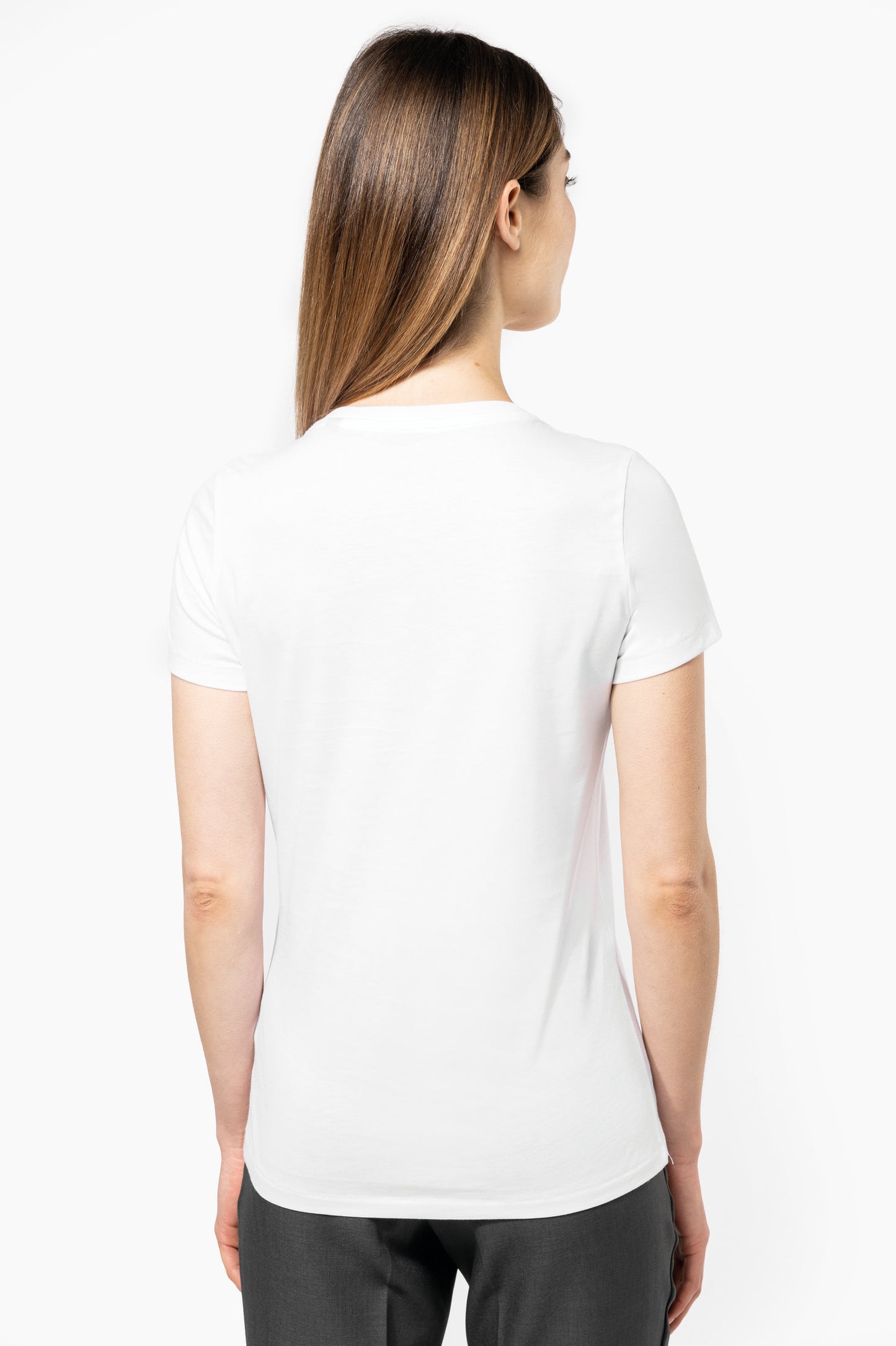 Camiseta Supima® cuello de pico manga corta mujer Kariban - Colección Corporate K3003