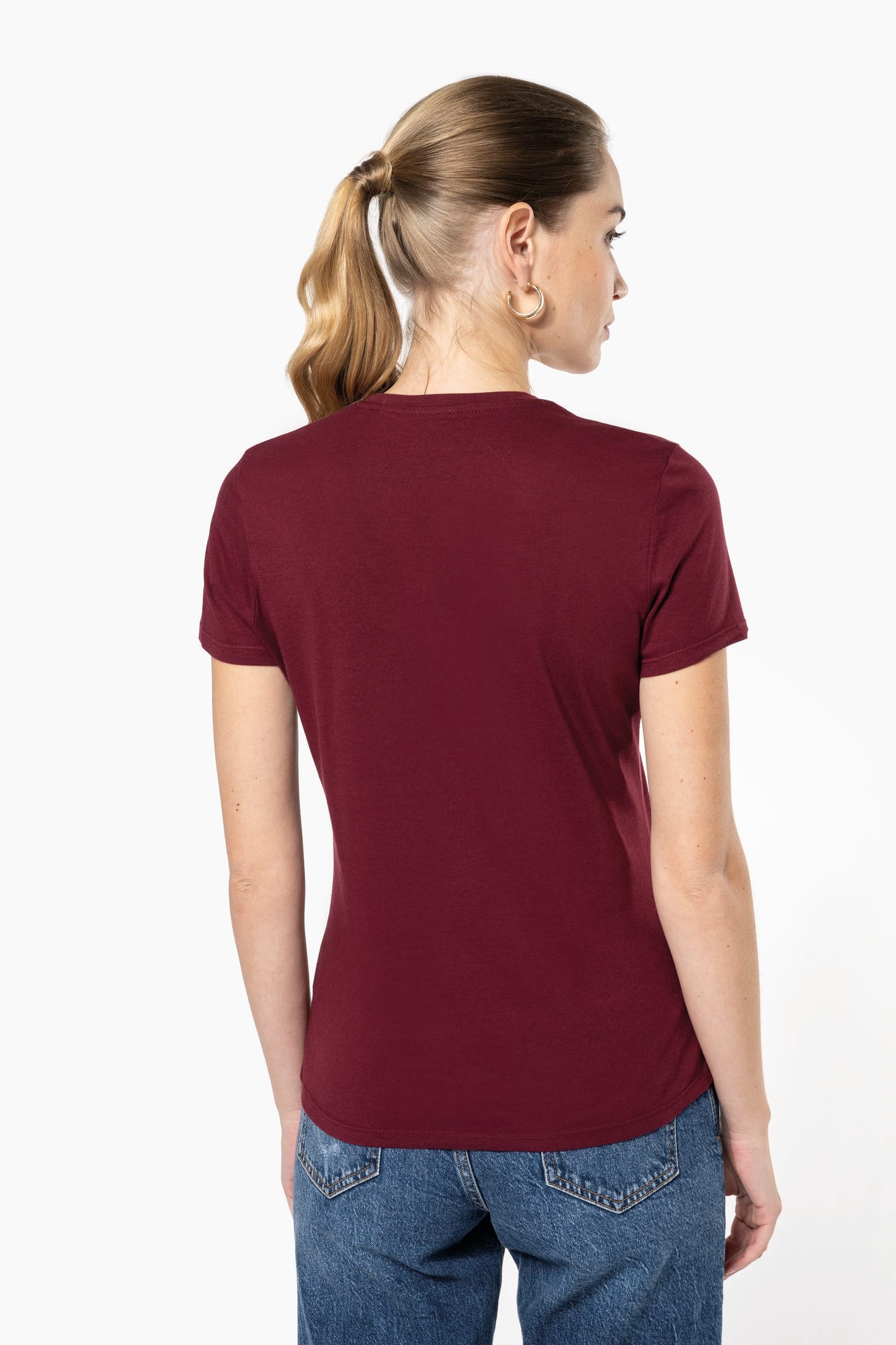 Camiseta BIO150 IC cuello de pico mujer Kariban K3029IC