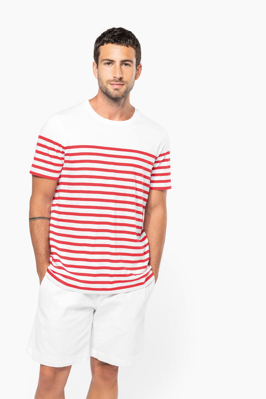 Camiseta marinera algodón orgánico hombre Kariban K3033