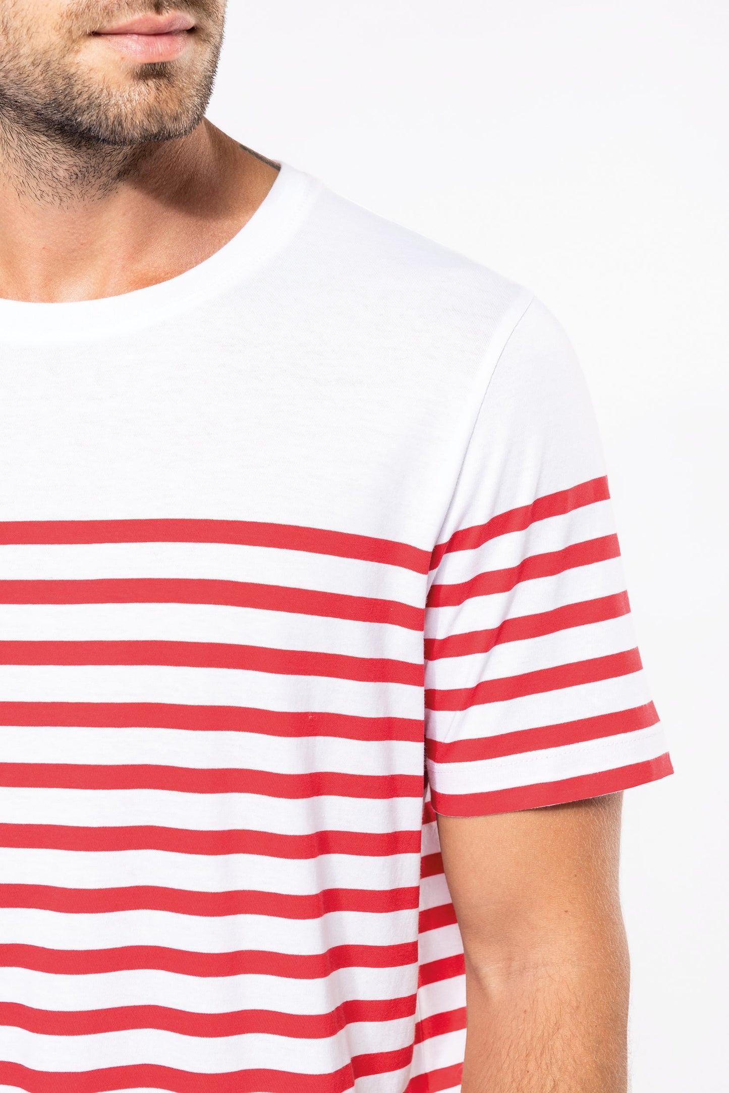Camiseta marinera algodón orgánico hombre Kariban K3033
