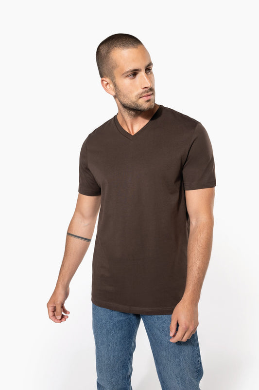 Camiseta de manga corta y cuello de pico Kariban K357