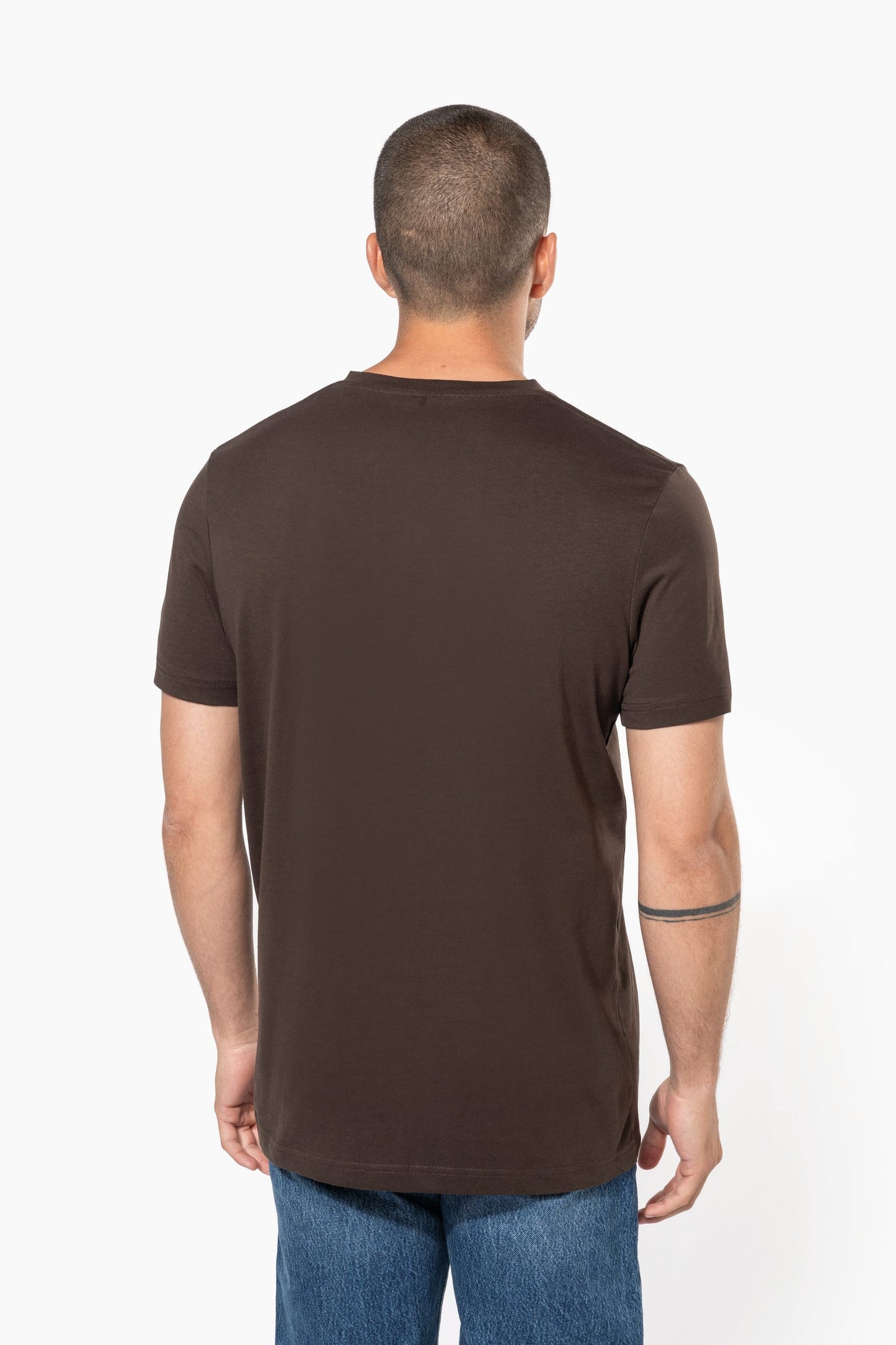Camiseta de manga corta y cuello de pico Kariban K357