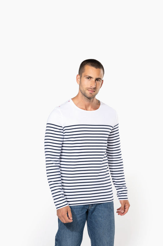Camiseta marinera de manga larga de hombre Kariban - Colección Sailing K366