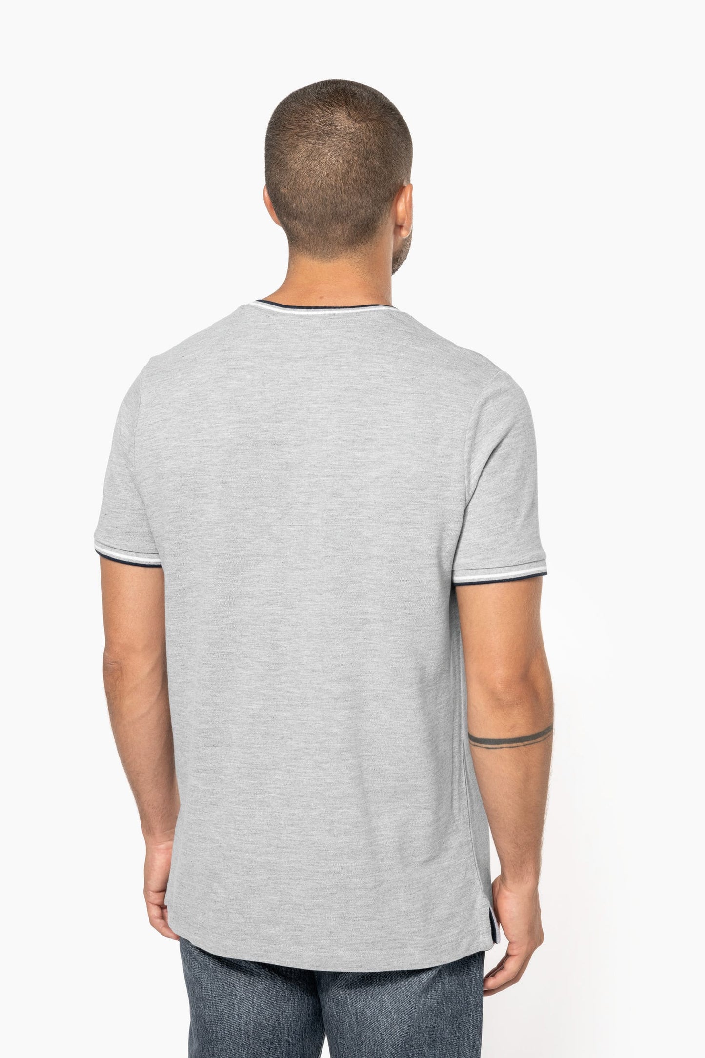 Camiseta de punto piqué con cuello de pico de hombre Kariban K374