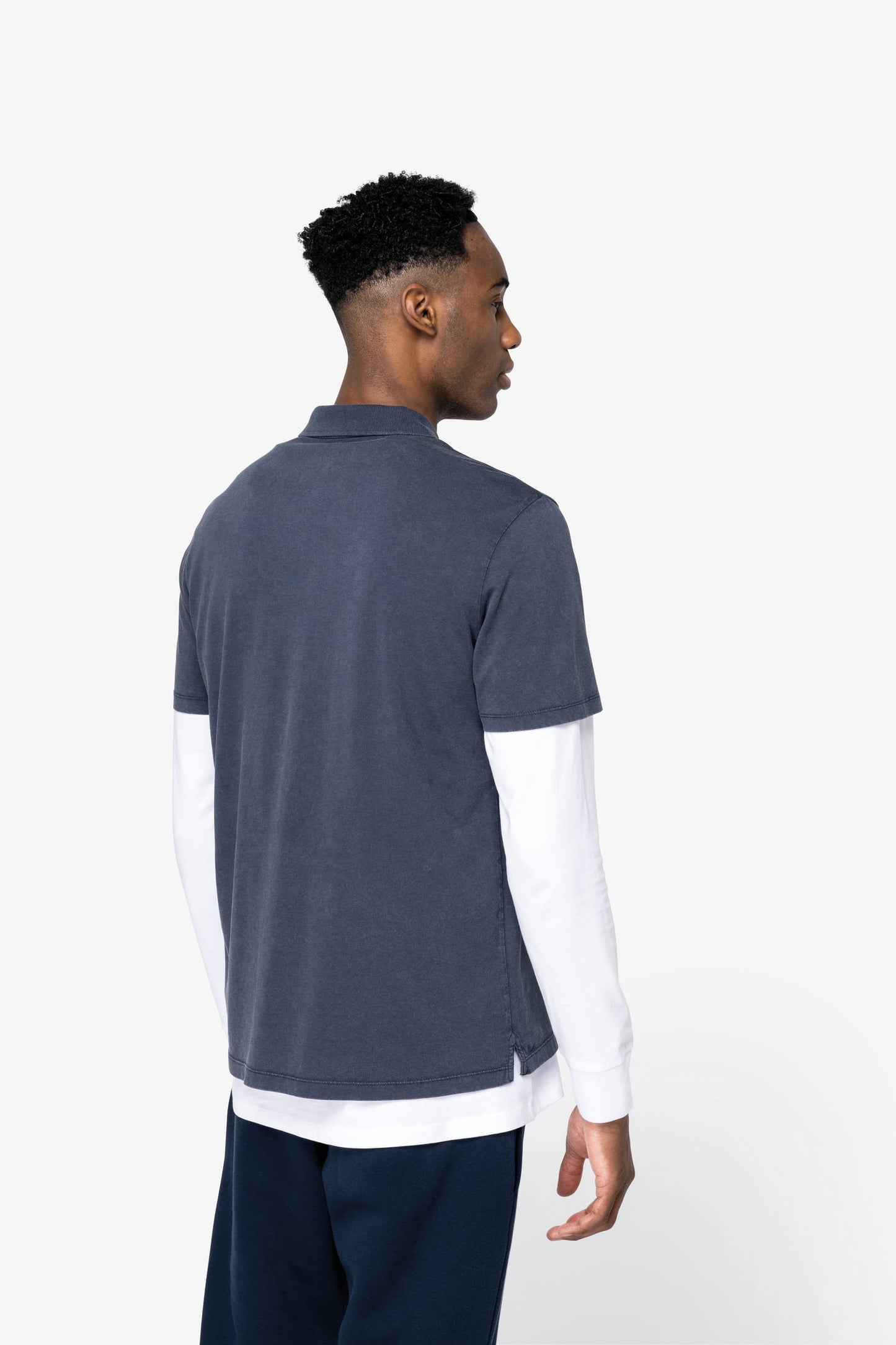 Polo ecorresponsable efecto lavado de punto jersey hombre Native Spirit NS201