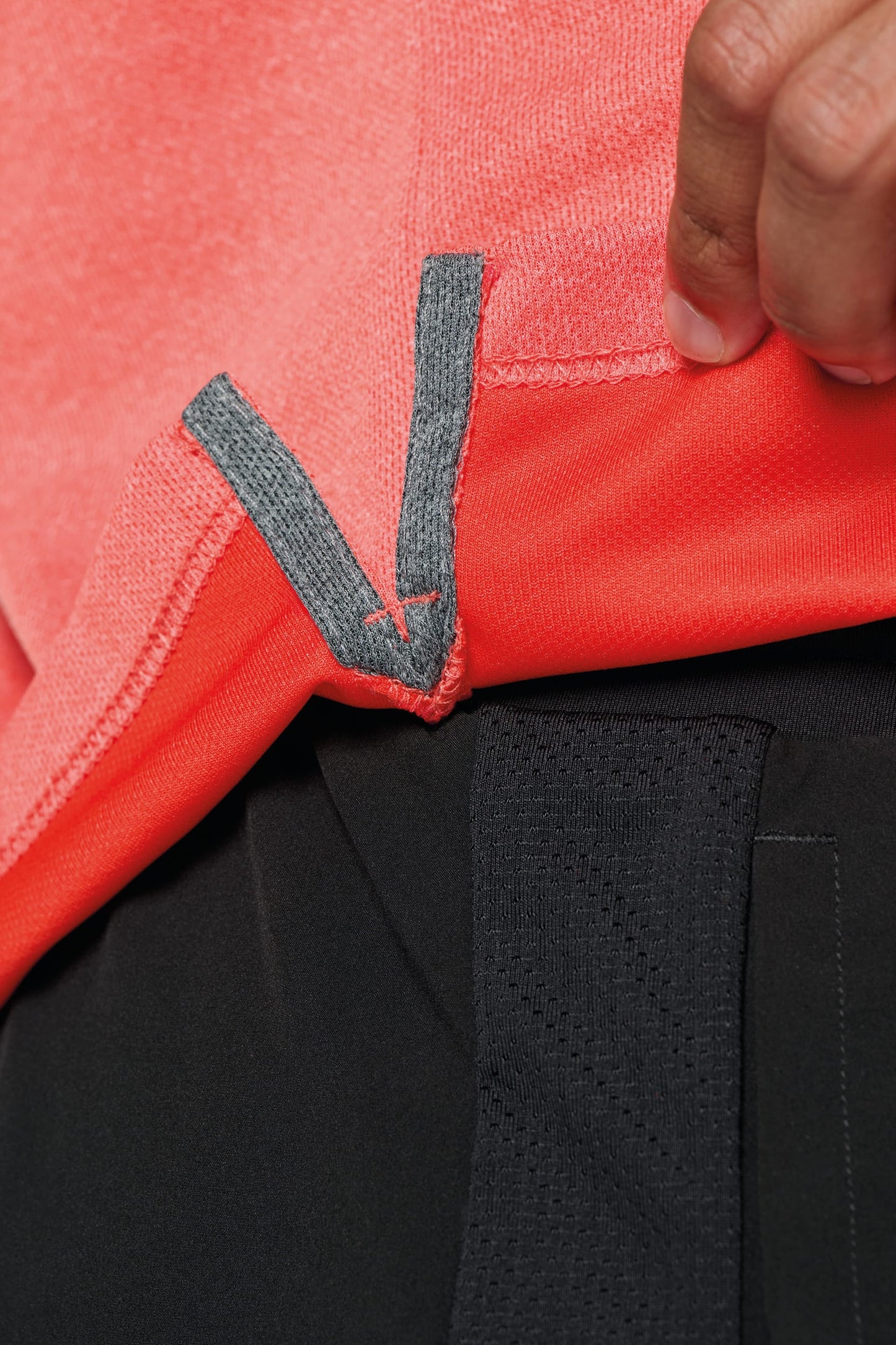 Polo jaspeado de manga corta adulto PROACT® PA496