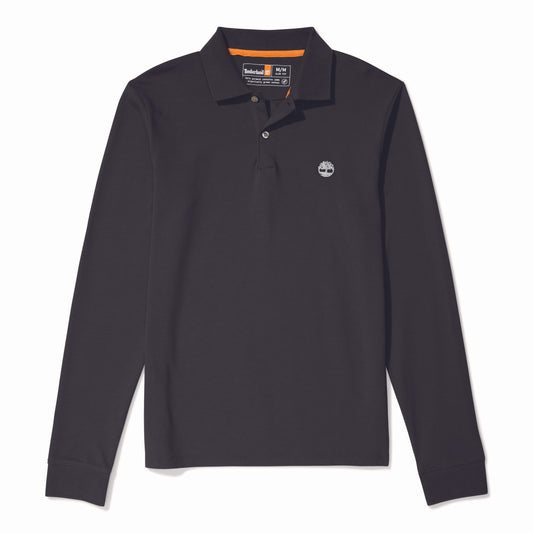 Polo slim LS de piqué Timberland TB0A5UD