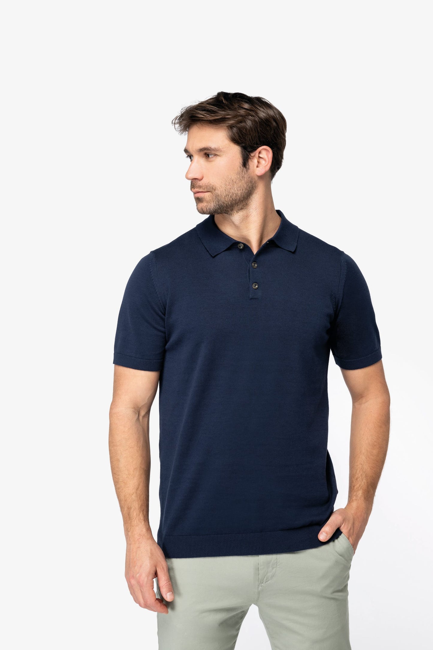 Polo ecorresponsable de punto hombre Spasso SP203