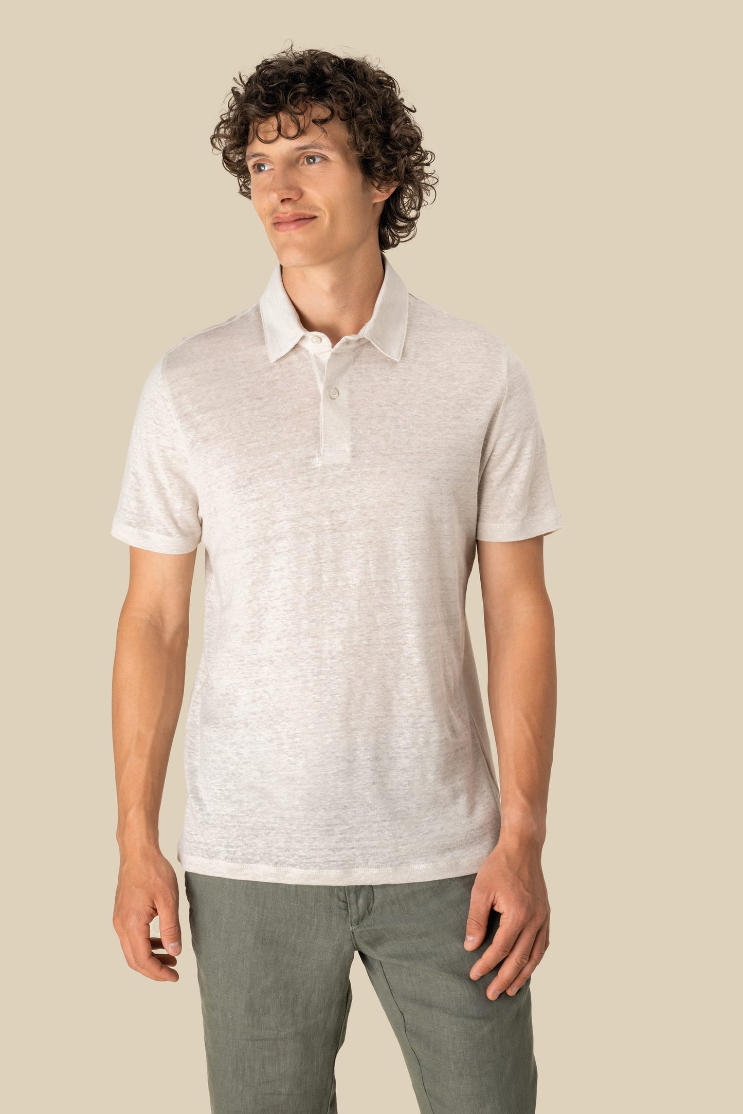 Polo de lino hombre Spasso SP217
