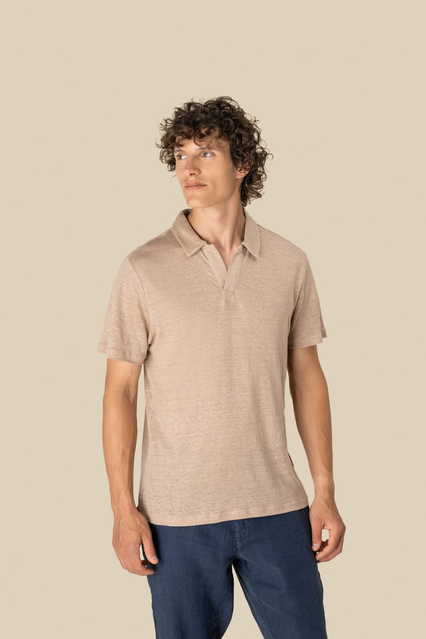 Polo de lino hombre Spasso SP220