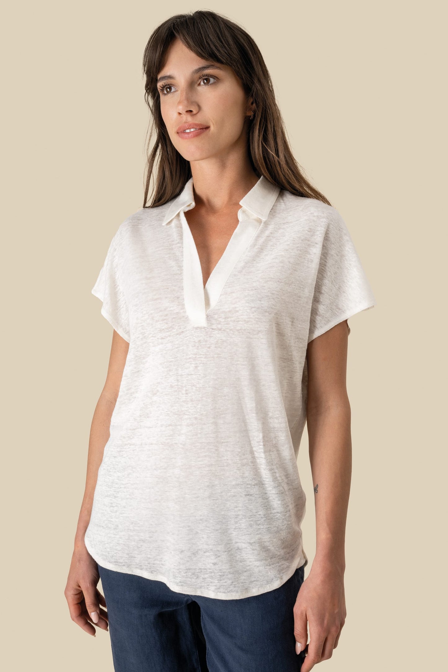 Polo de lino mujer Spasso SP221