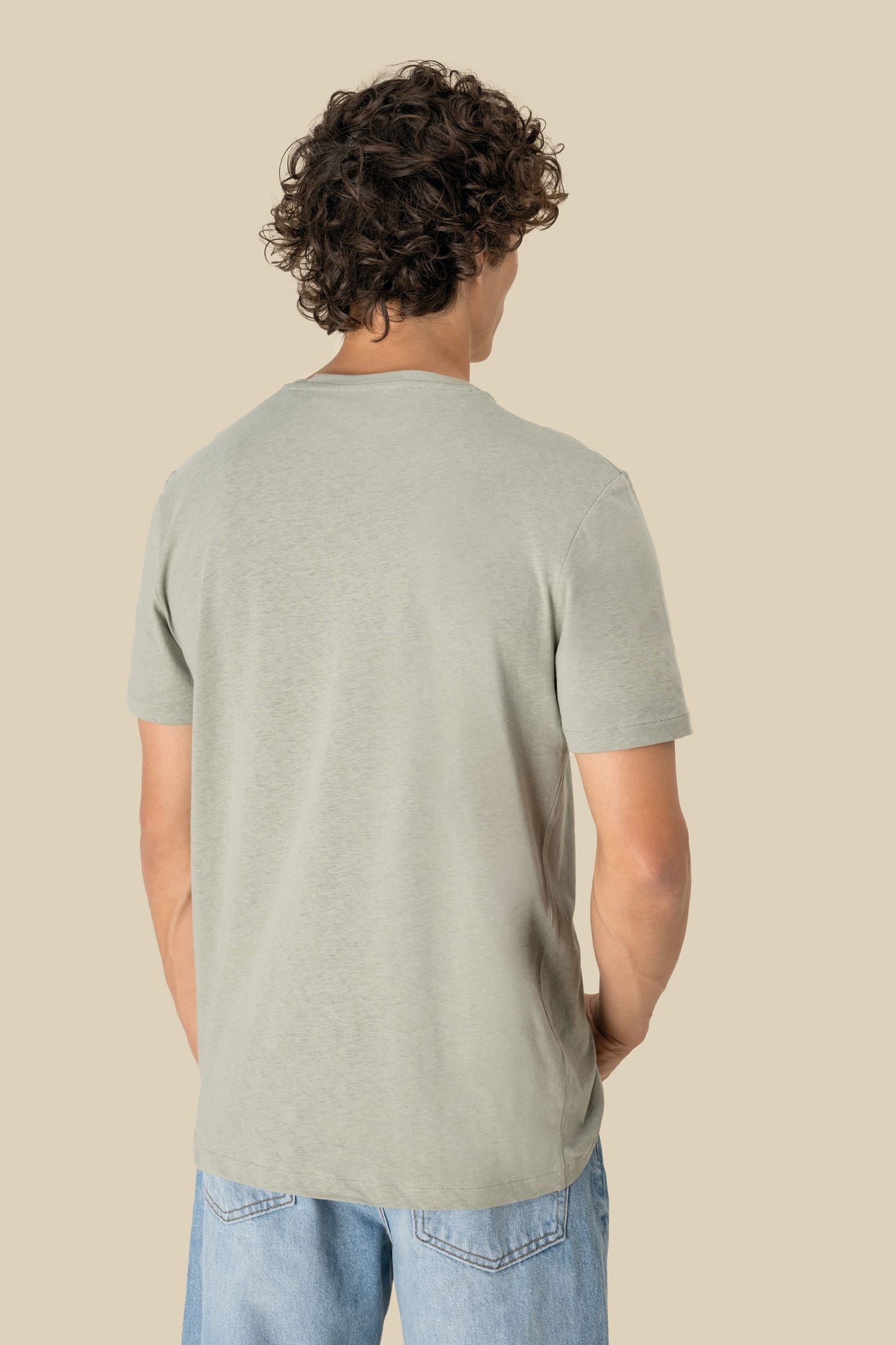 Camiseta ecorresponsable algodón orgánico y lino unisex Spasso SP325