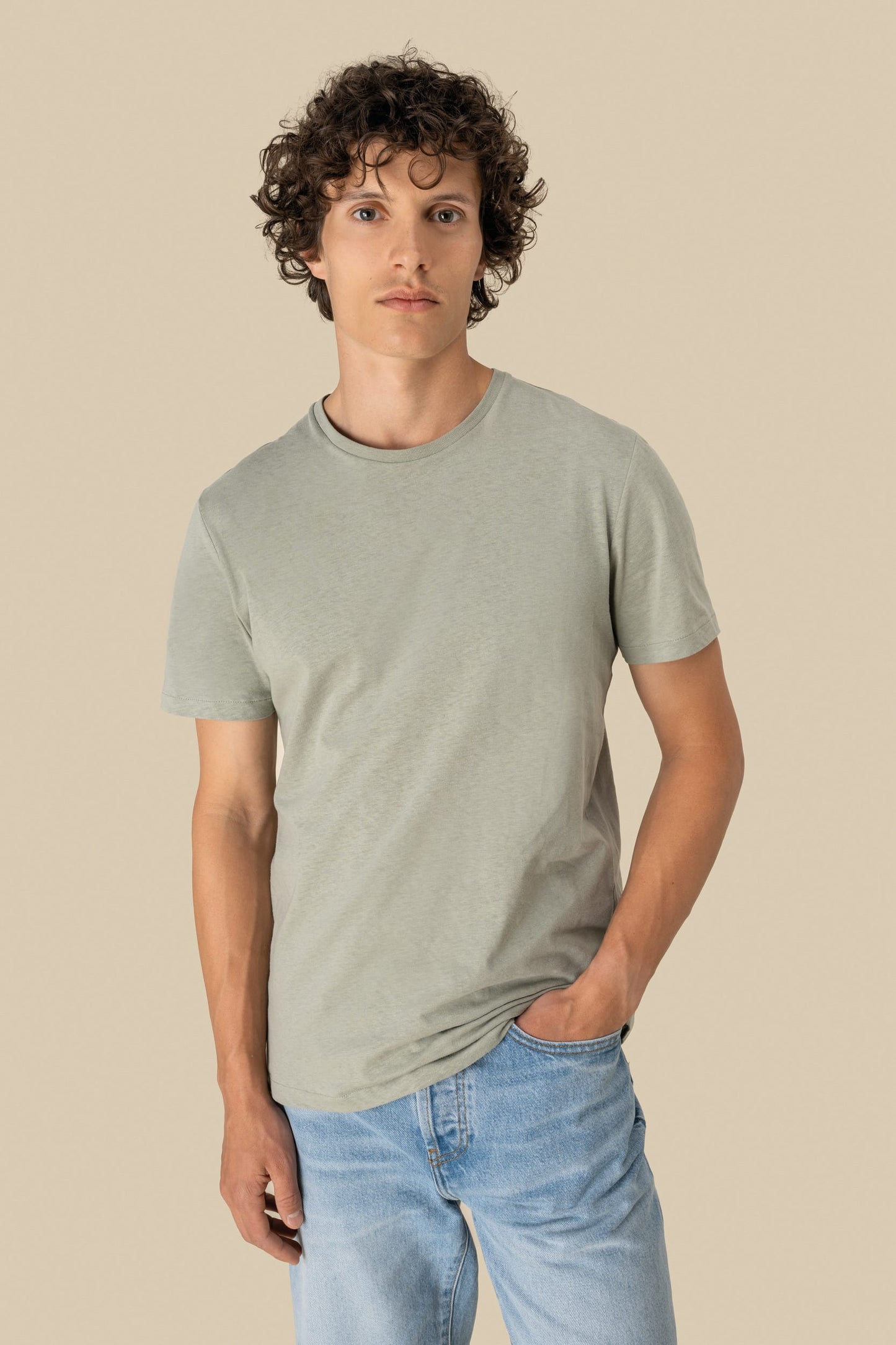 Camiseta ecorresponsable algodón orgánico y lino unisex Spasso SP325