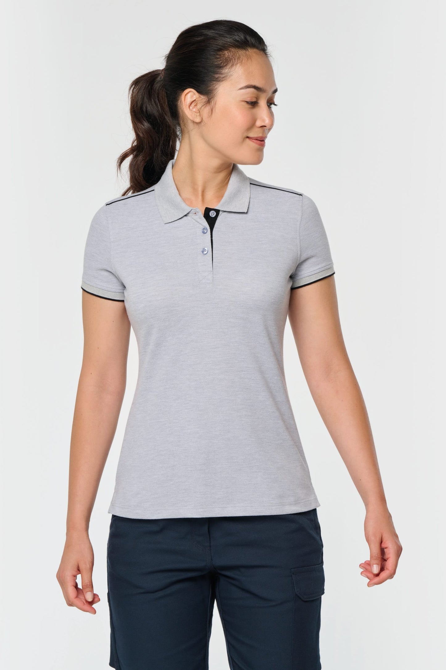 Polo Day To Day contrastado mujer WK. Designed To Work WK271