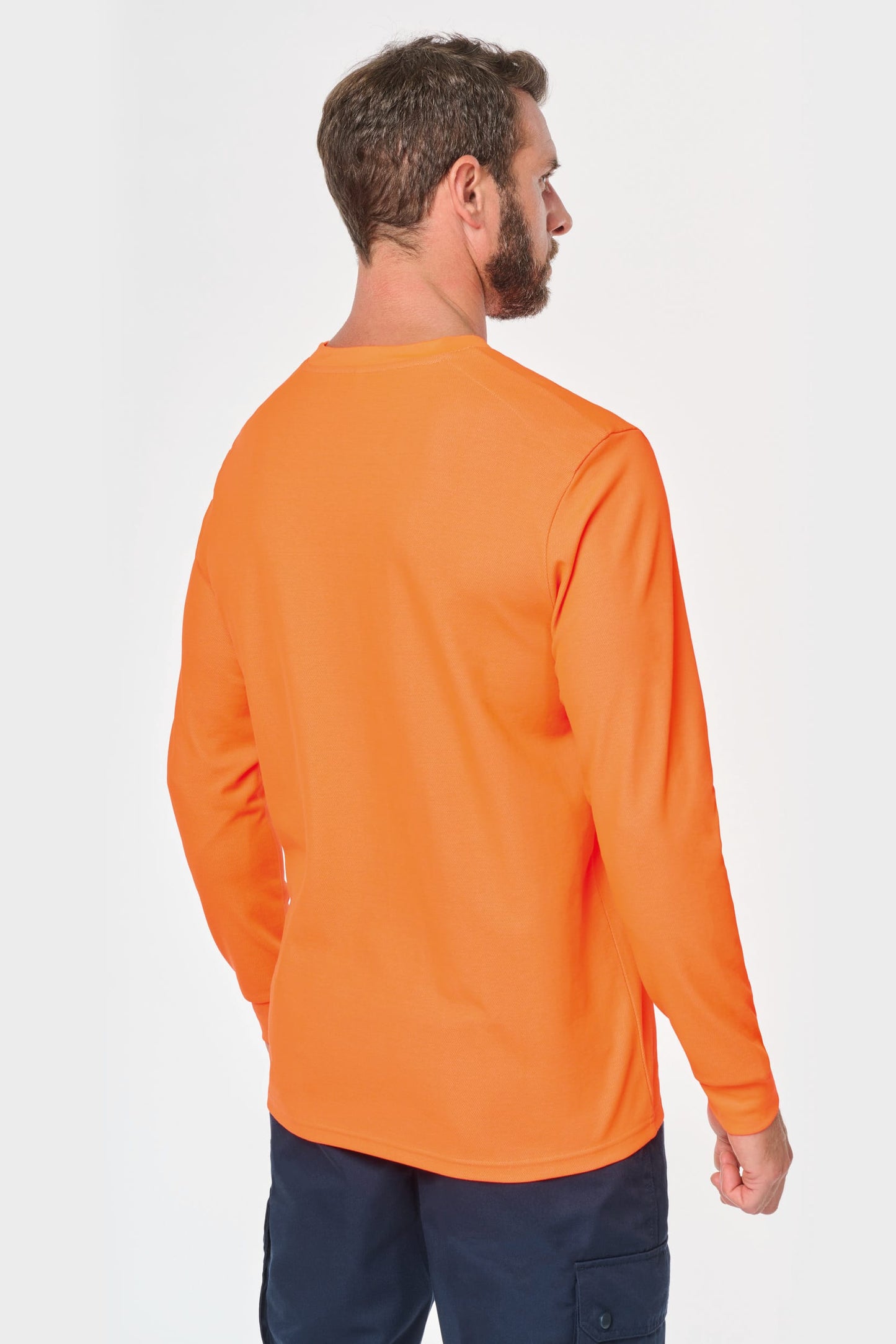 Camiseta ecorresponsable de manga larga algodón/poliéster unisex WK WK318