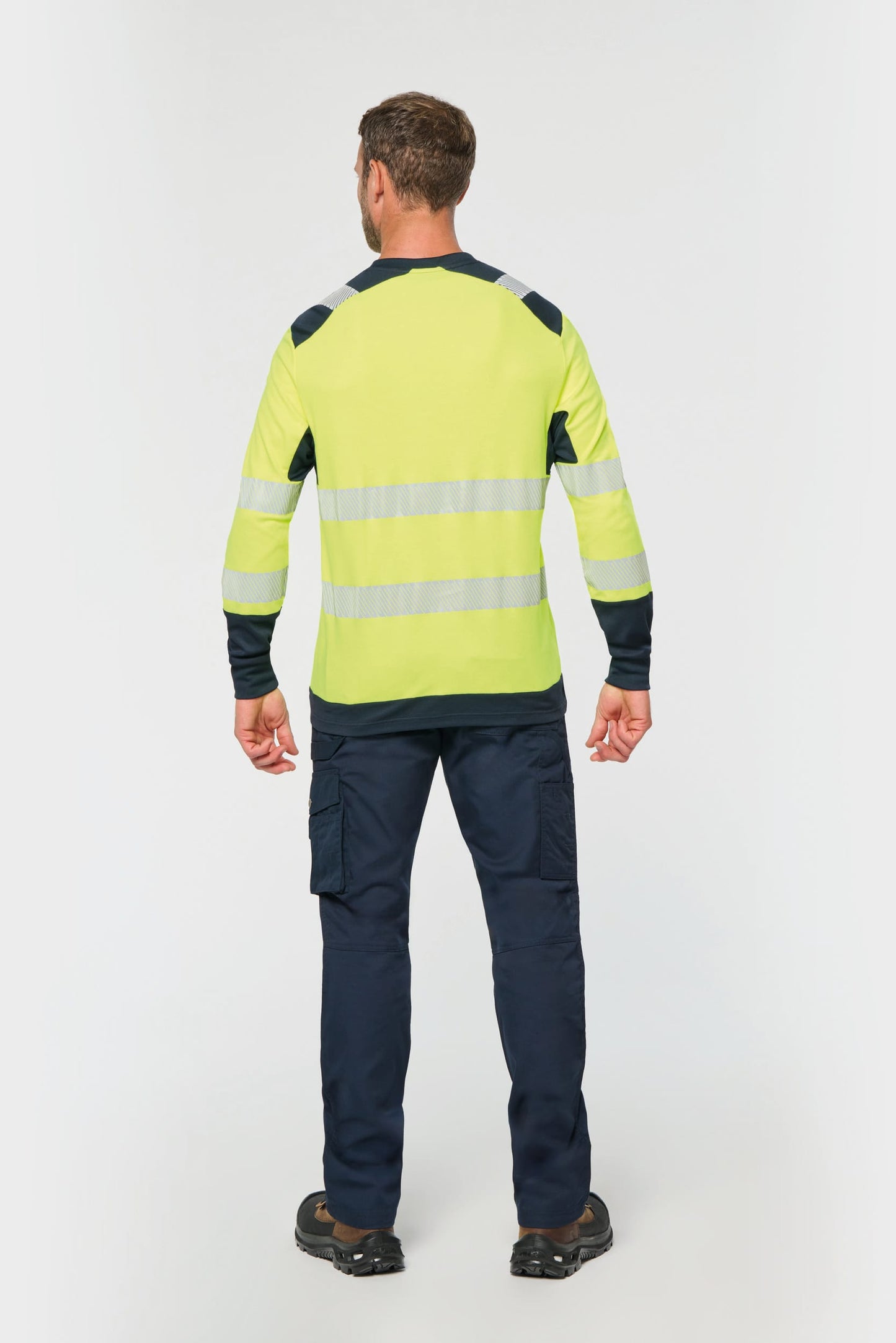 Camiseta de seguridad reciclada cuello redondo manga larga unisex WK. Designed To Work WK361