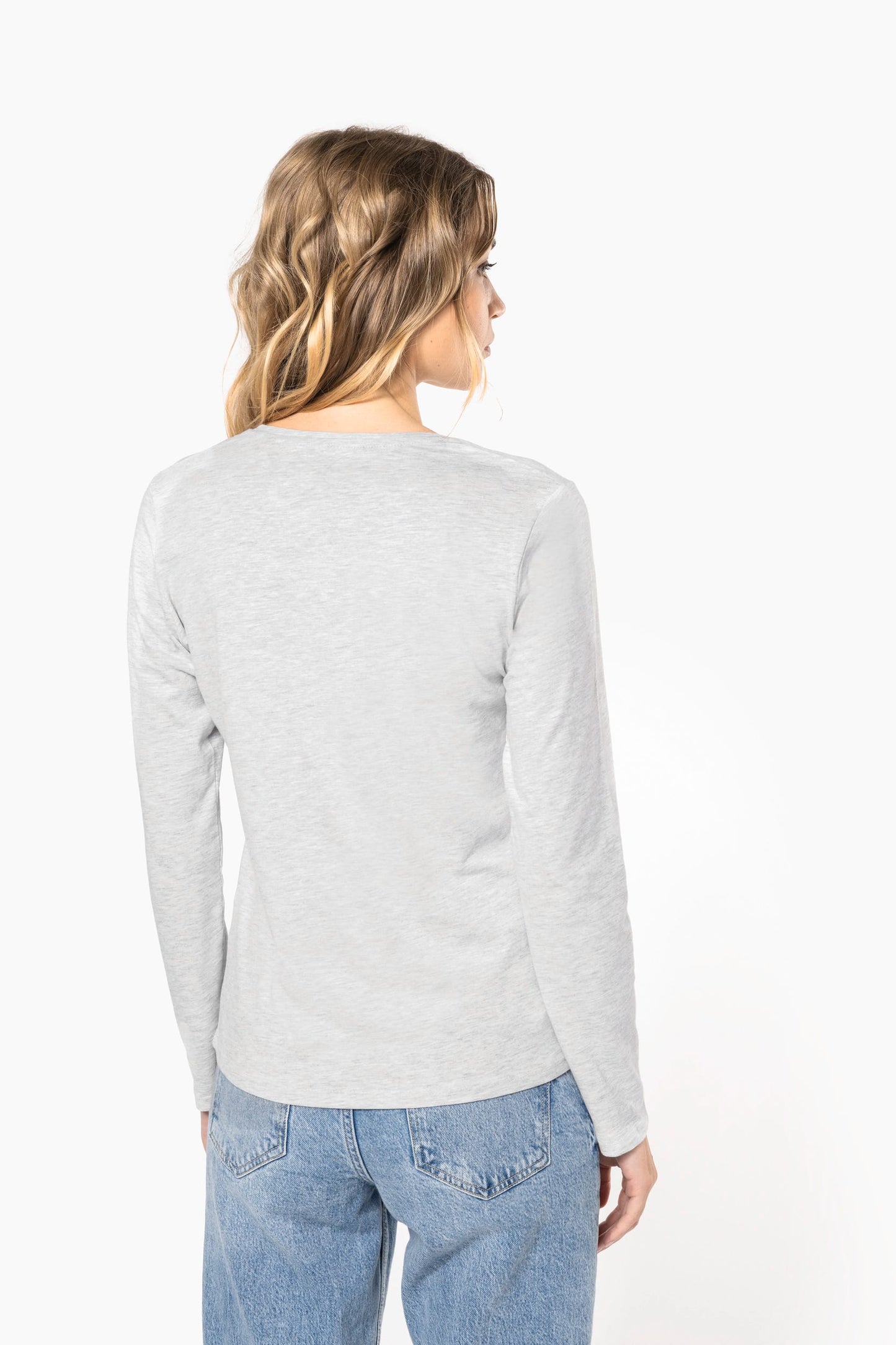 Camiseta de manga larga y cuello redondo de mujer Kariban K383