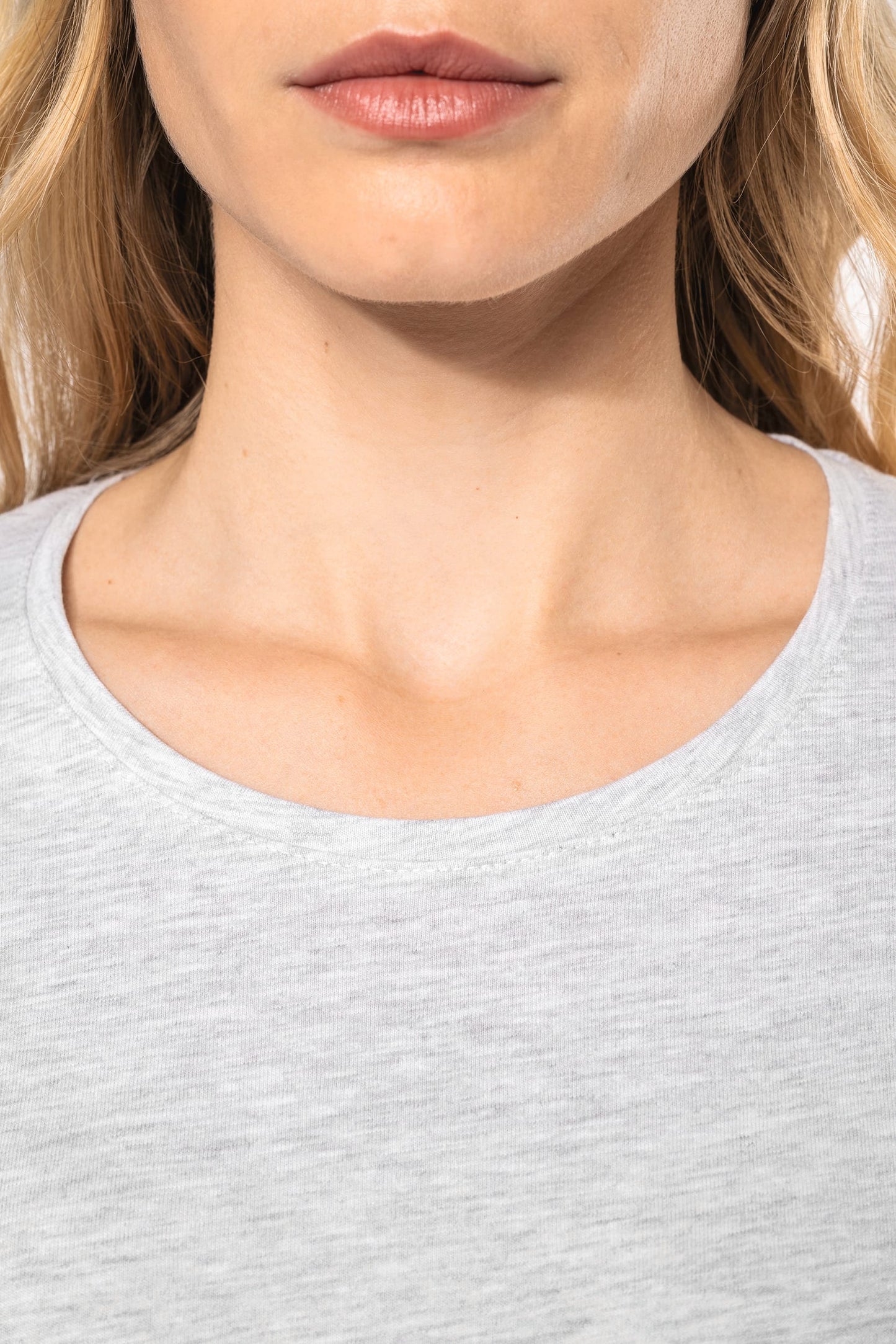 Camiseta de manga larga y cuello redondo de mujer Kariban K383