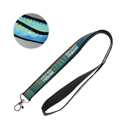 Lanyard ML1044 con  capa iridiscente.
