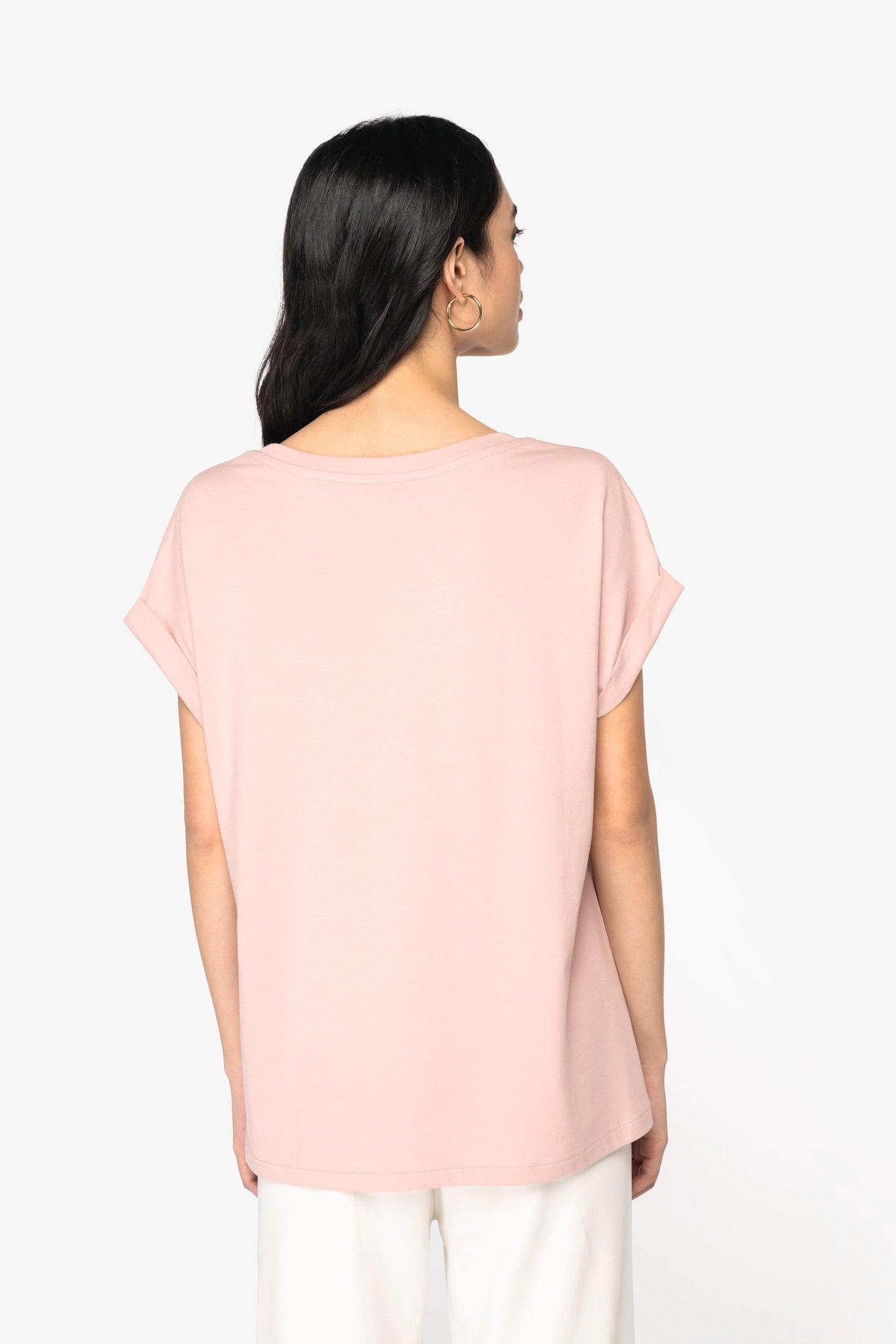 Camiseta ecorresponsable mangas vueltas mujer Native Spirit NS309